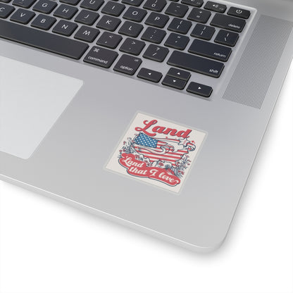 Land that I Love - USA - Kiss-Cut Stickers