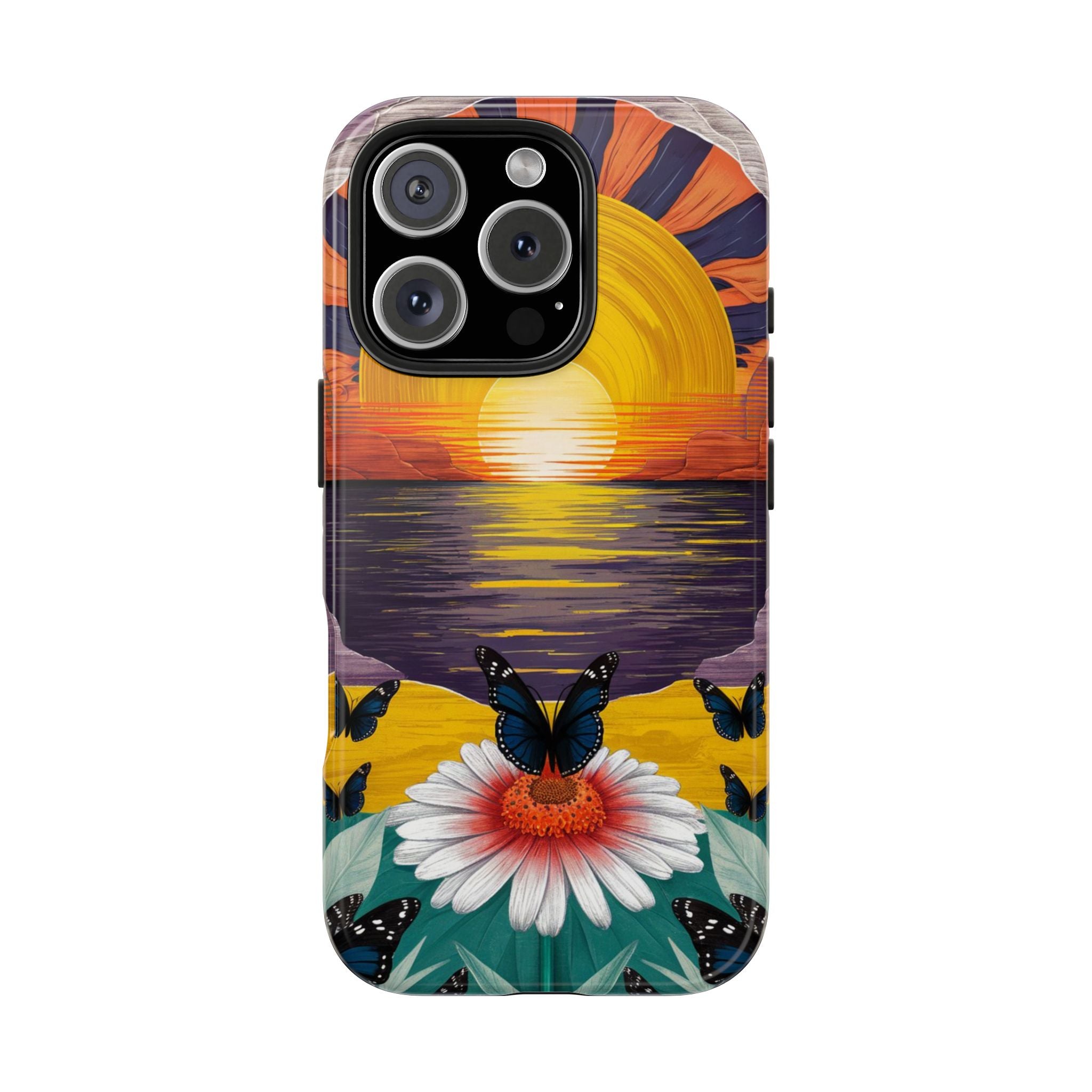 Butterly Sunset Beach - Tough Case for iPhone 14, 15, 16