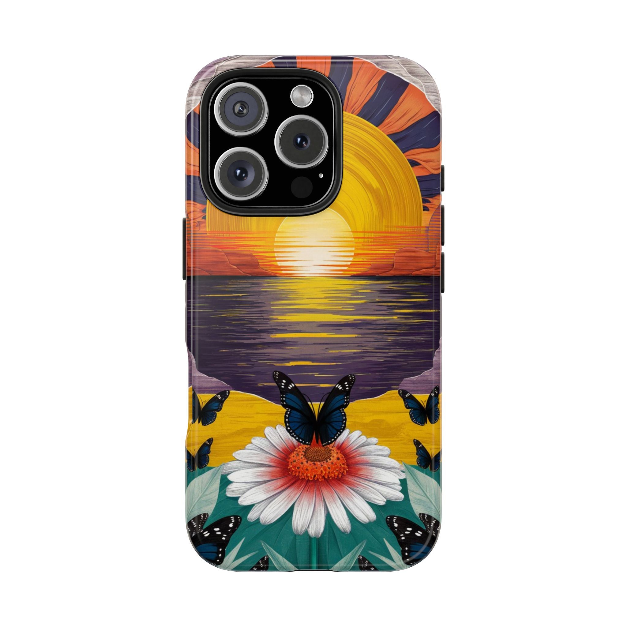 Butterly Sunset Beach - Tough Case for iPhone 14, 15, 16 - Spruced Roost