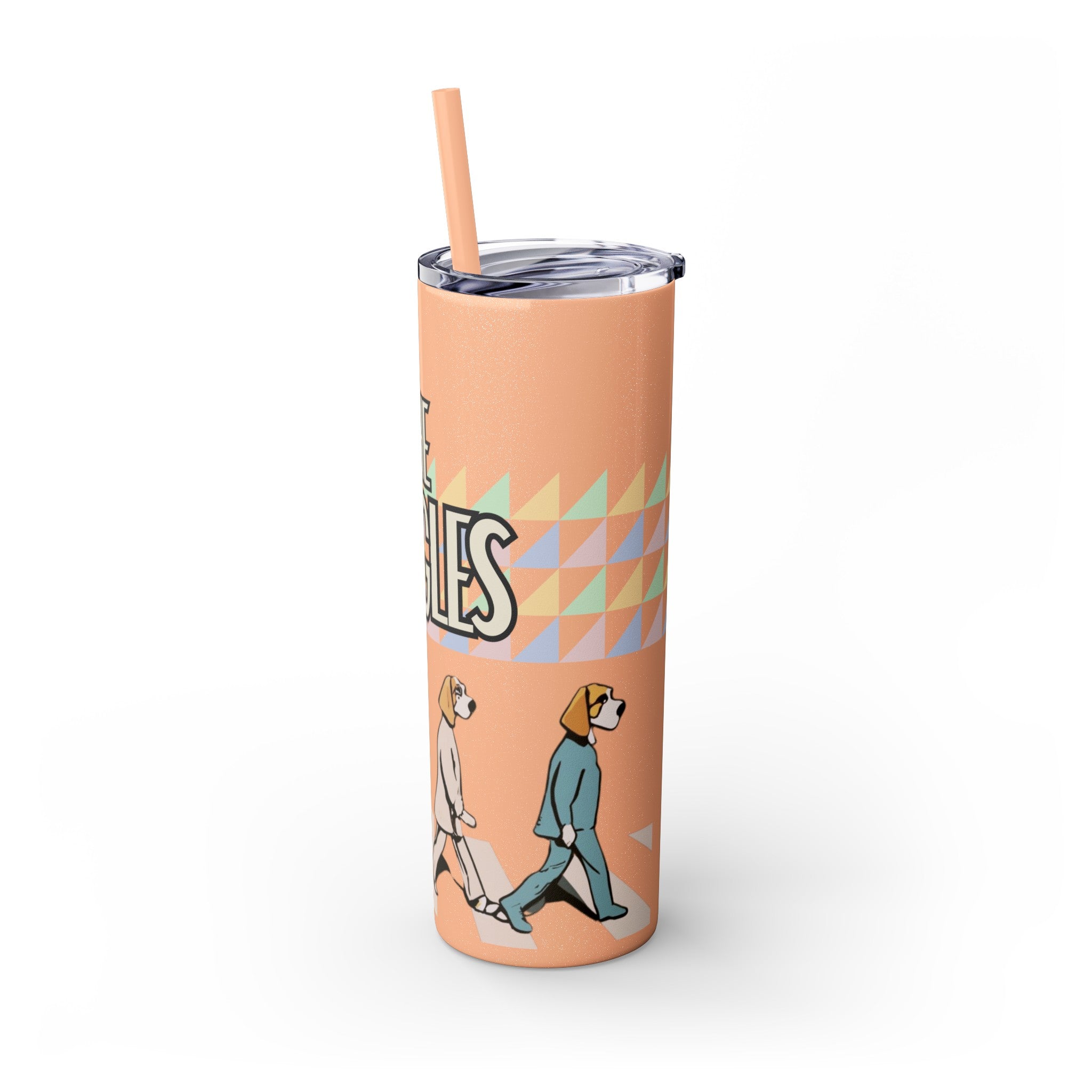 The Beagles - Skinny Tumbler with Straw, 20oz