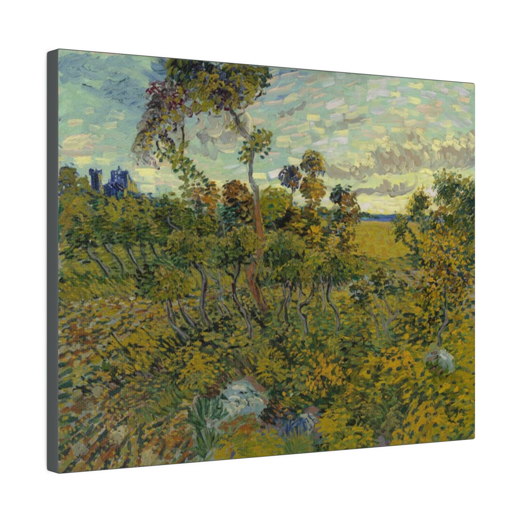 Sunset at Montmajour  Vincent van Gogh - Matte Canvas 0.75" - Spruced Roost