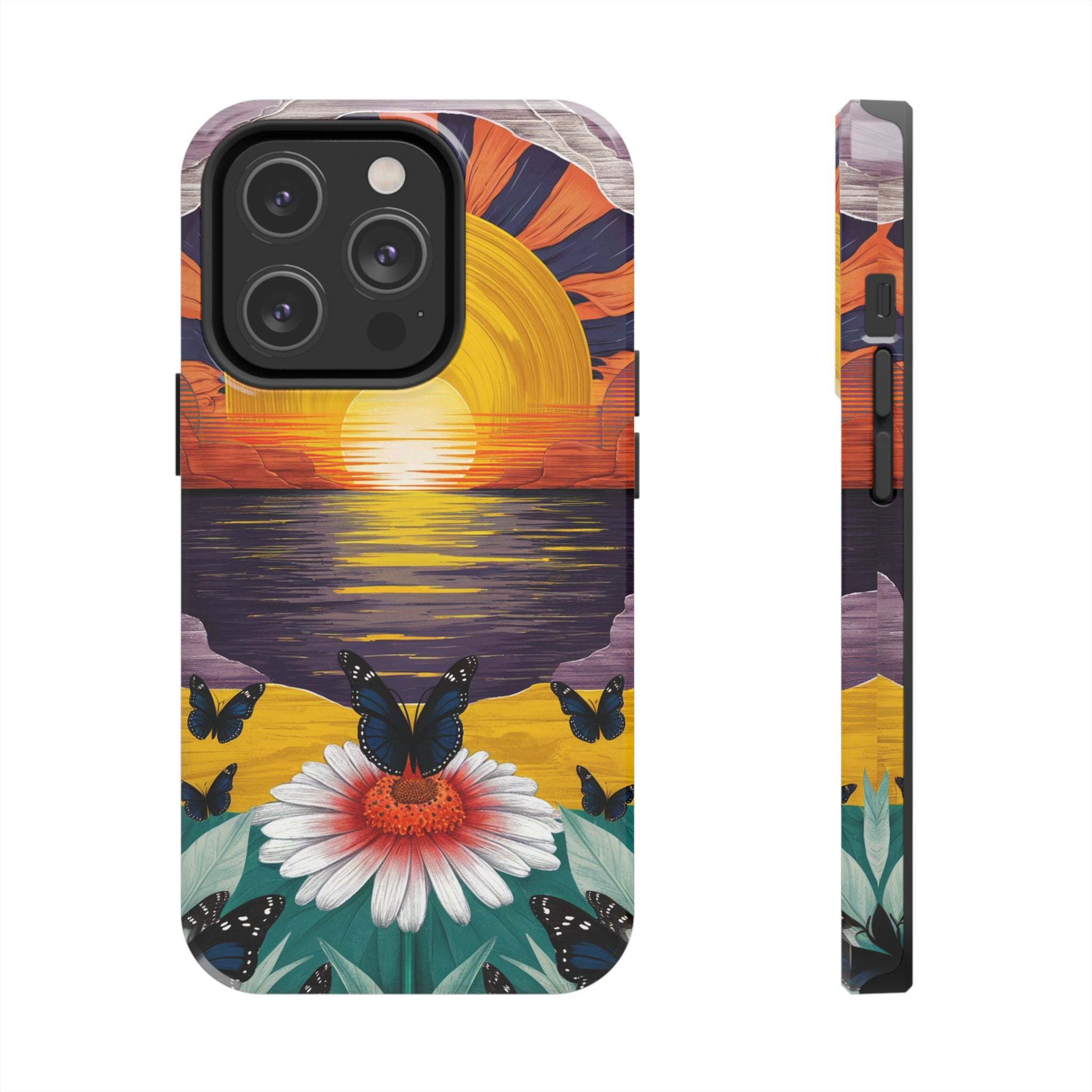 Butterly Sunset Beach - Tough Case for iPhone 14, 15, 16 - Spruced Roost