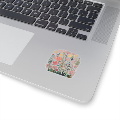 Wildflowers Blooming Kiss-Cut Stickers