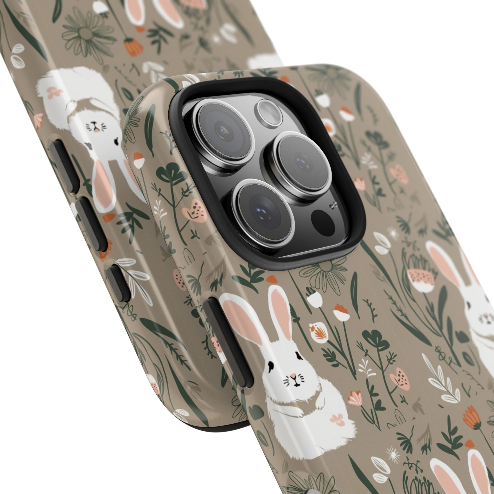 Felt Cotton Tails - Tough Case for iPhone 14, 15, 16 - Spruced Roost