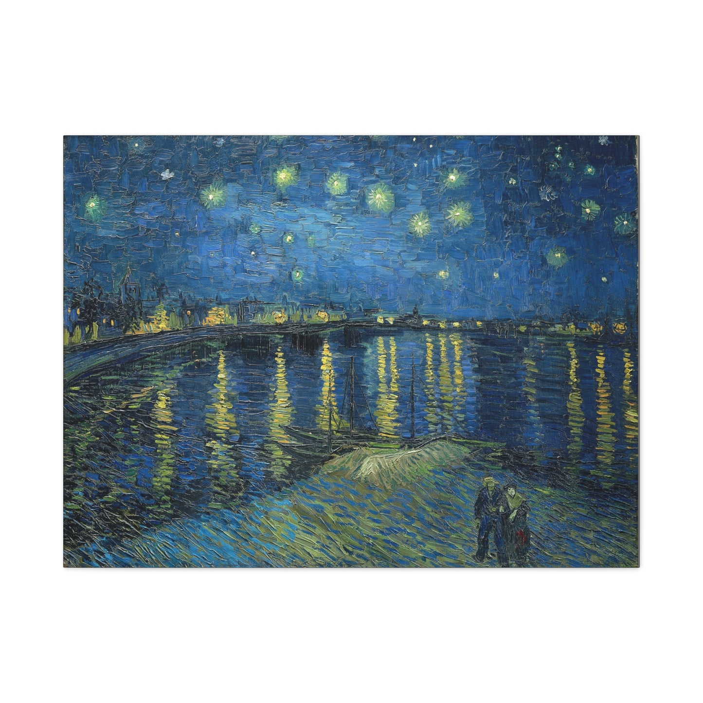 Starry Night Over the Rhone - Vincent Van Gogh Canvas Gallery Wraps