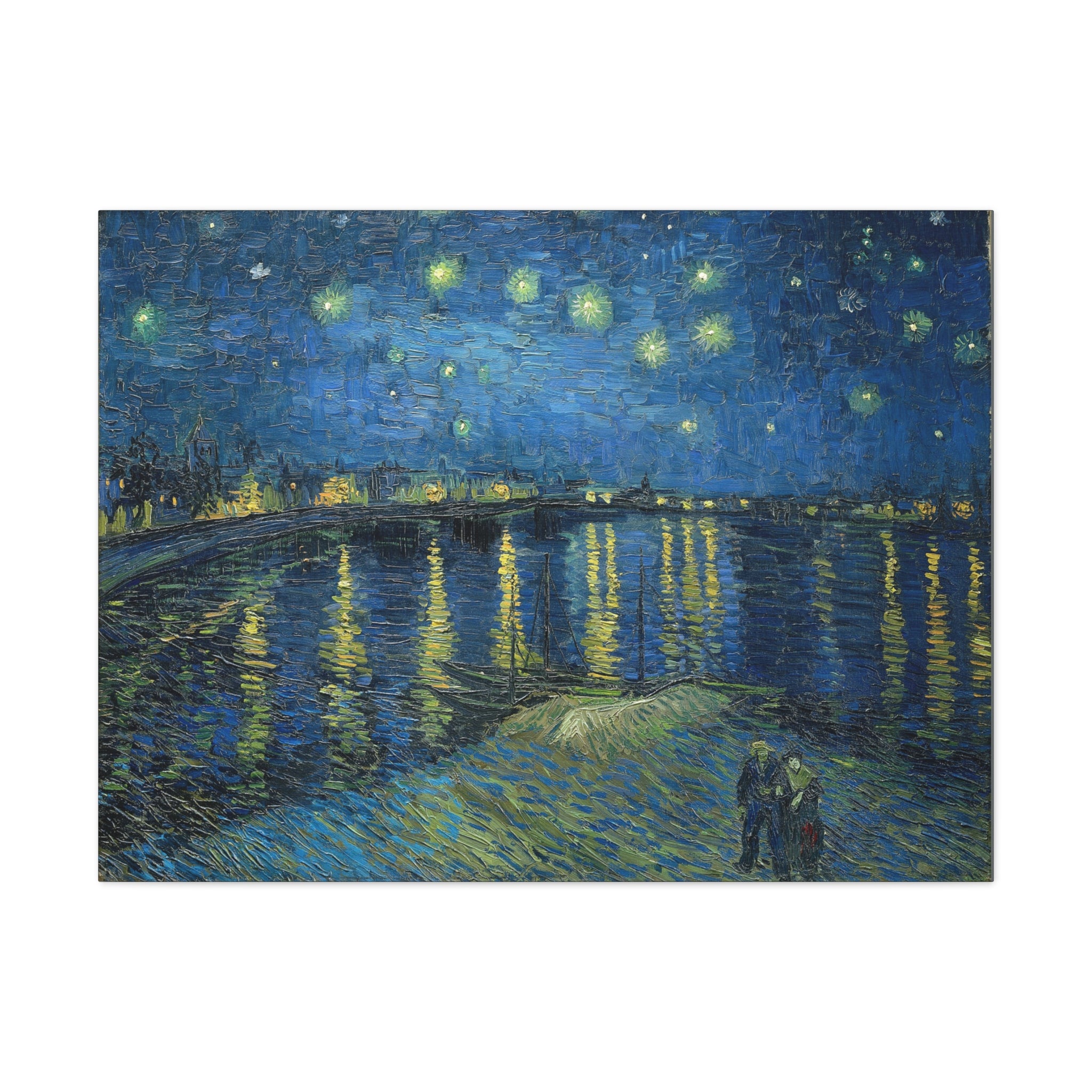 Starry Night Over the Rhone - Vincent Van Gogh Canvas Gallery Wraps