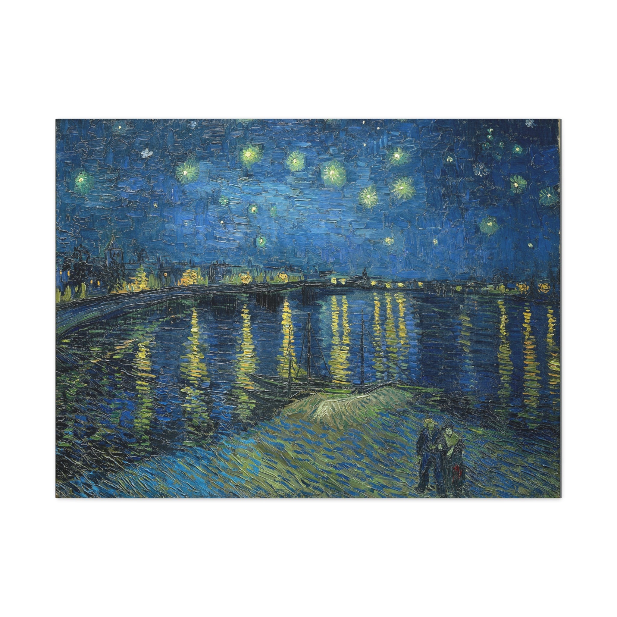 Starry Night Over the Rhone - Vincent Van Gogh Canvas Gallery Wraps