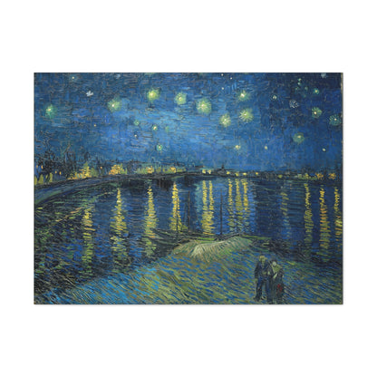 Starry Night Over the Rhone - Vincent Van Gogh Canvas Gallery Wraps