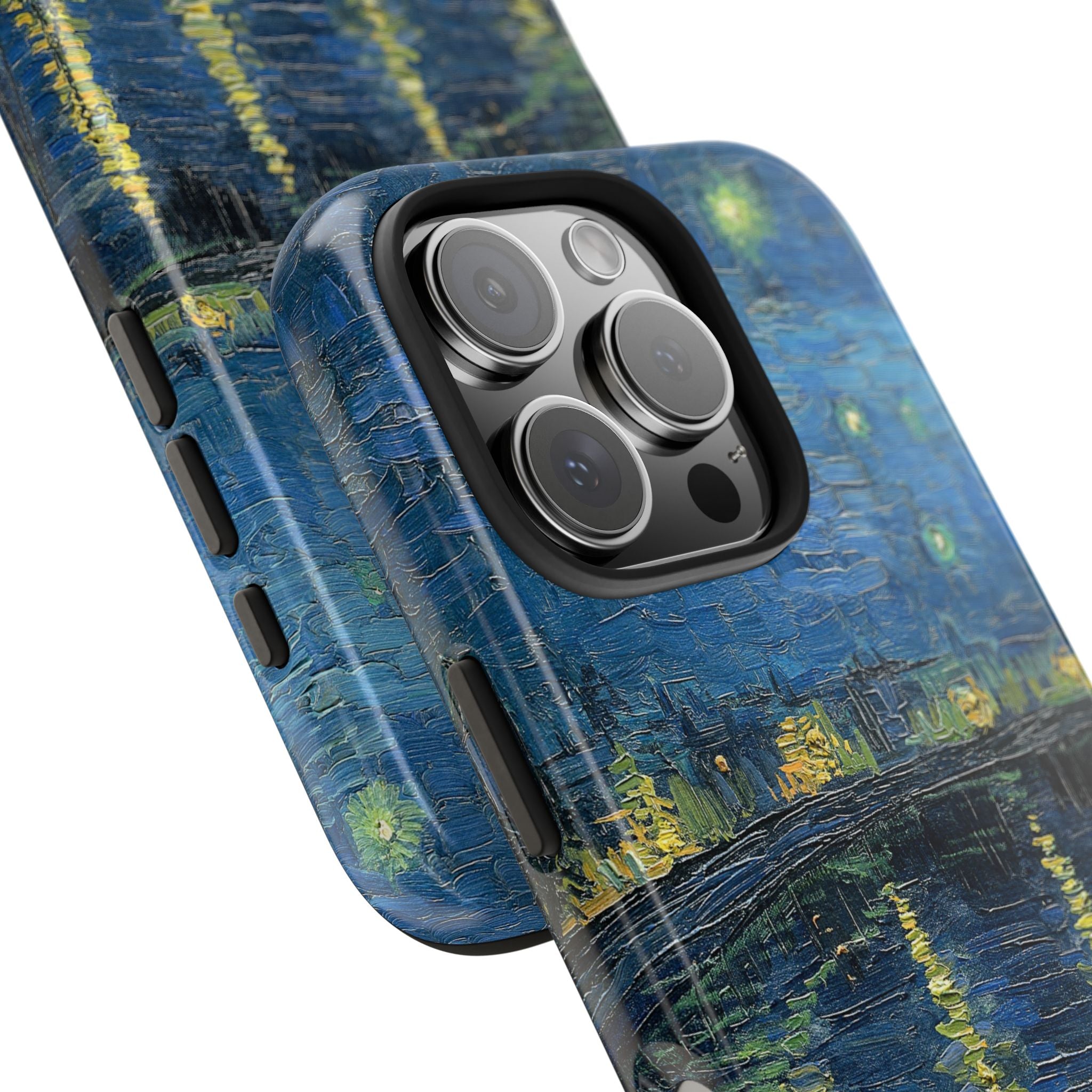 Starry Night Over the Rhone - Vincent Van Gogh - Tough Case for iPhone 14, 15, 16 - Spruced Roost