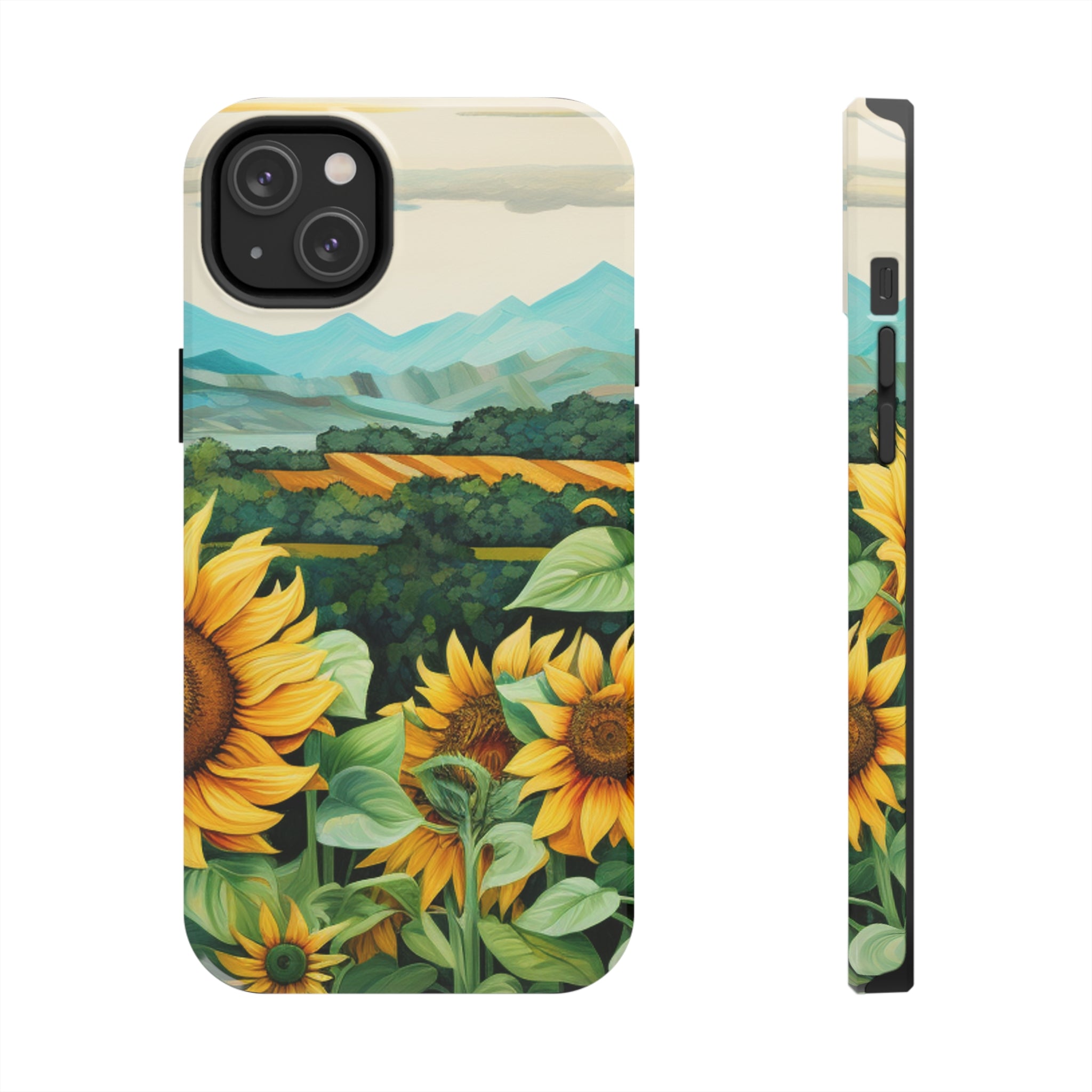 Mountain View Sunflowers  - Tough Phone Cases