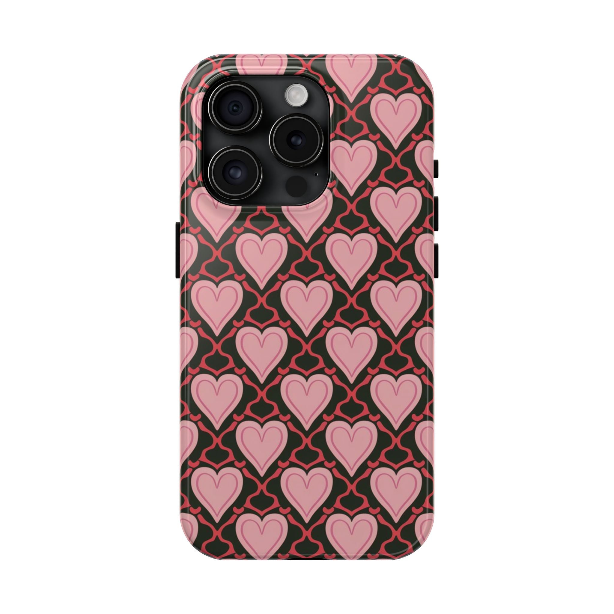 Trellis Hearted - Tough Case for iPhone 14, 15, 16 - Spruced Roost