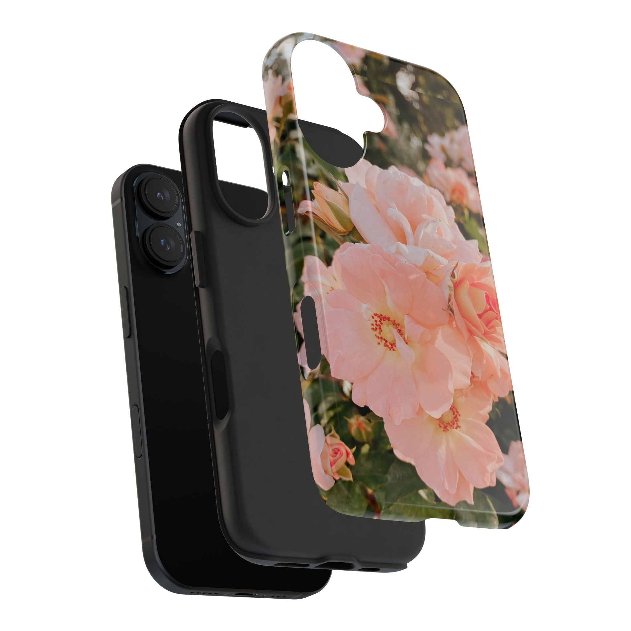 Blush Hollyhocks - Tough Case for iPhone 14, 15, 16