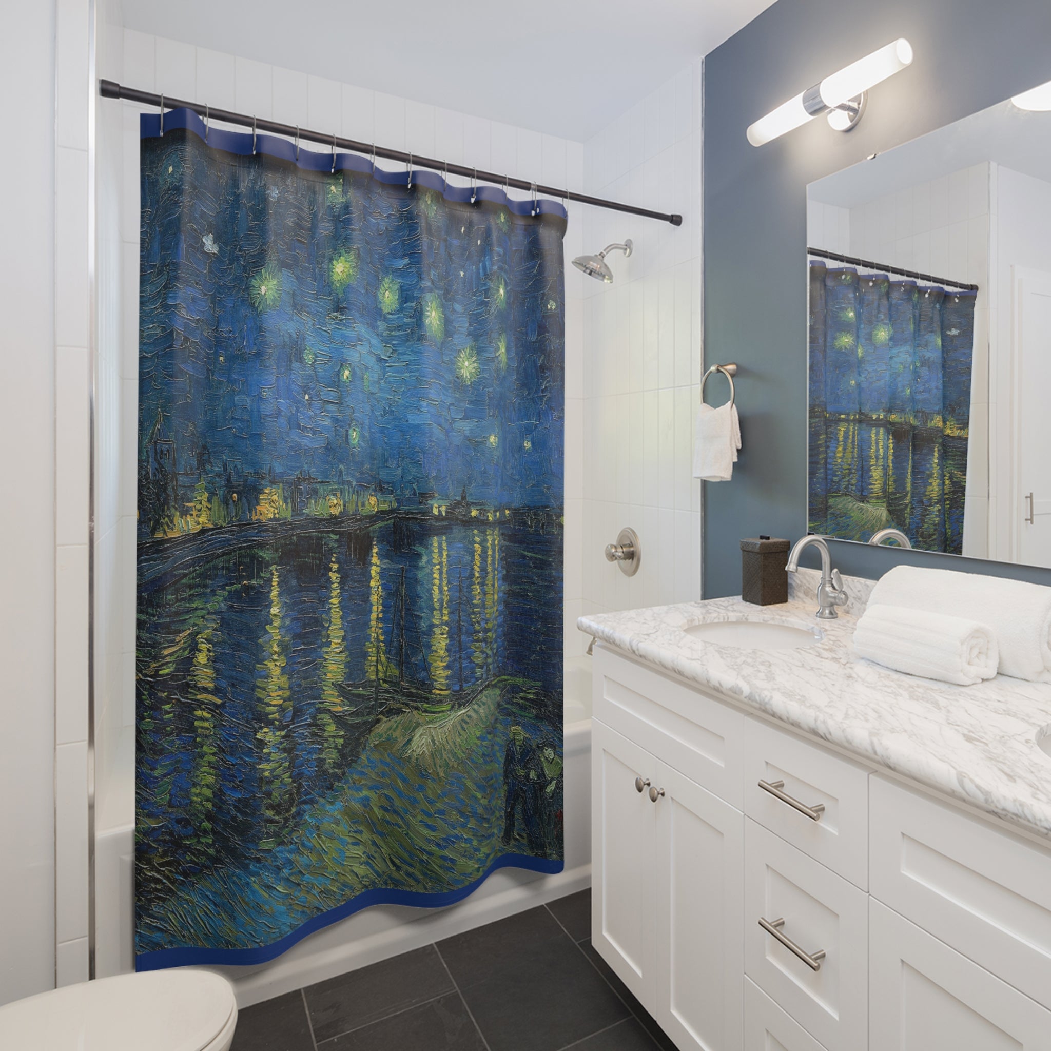 Starry Night Shower Curtains