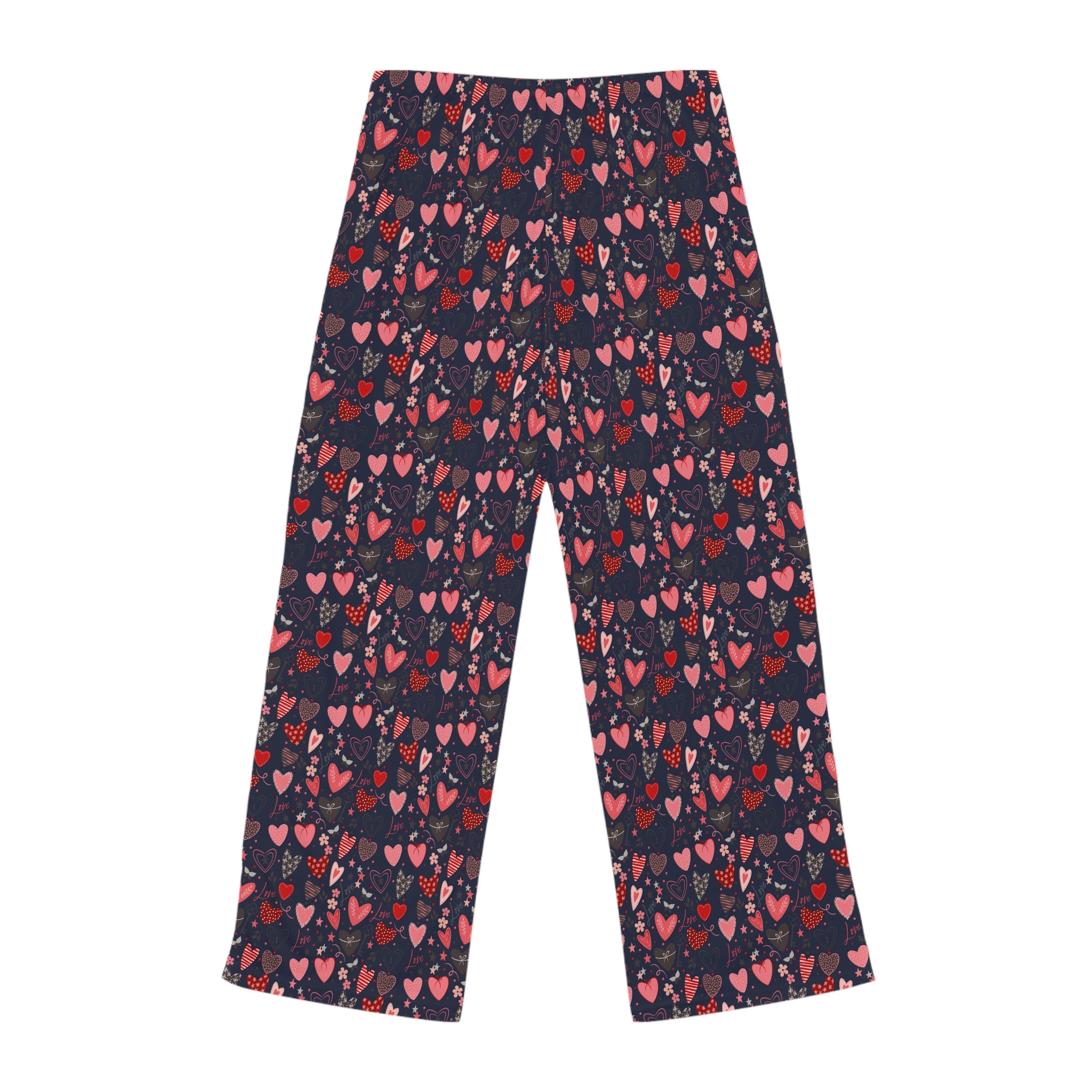 Base of Hearts Women's Pajama Pants (AOP) - Navy