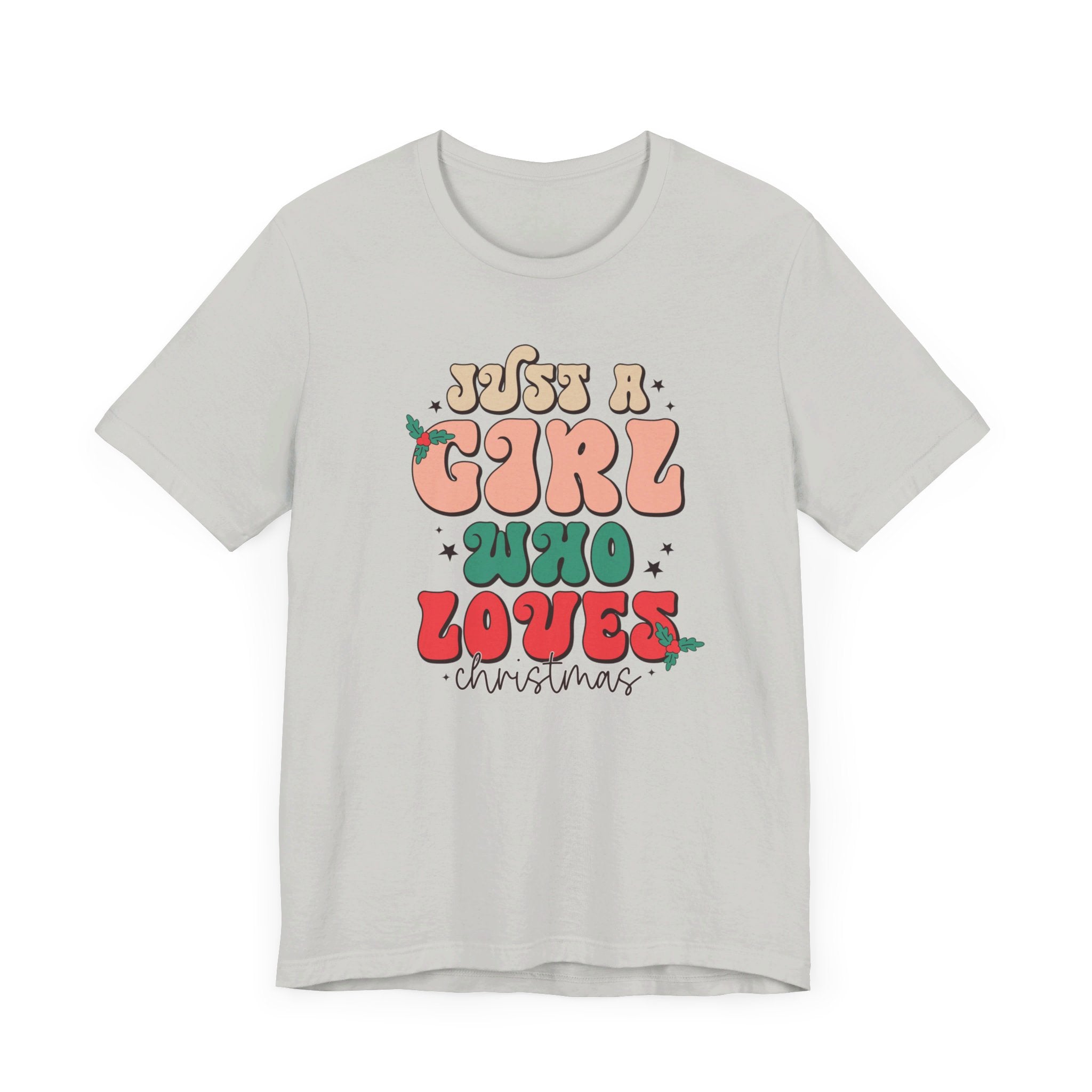 Girl Who Loves Christmas Unisex Jersey Short Sleeve Tee