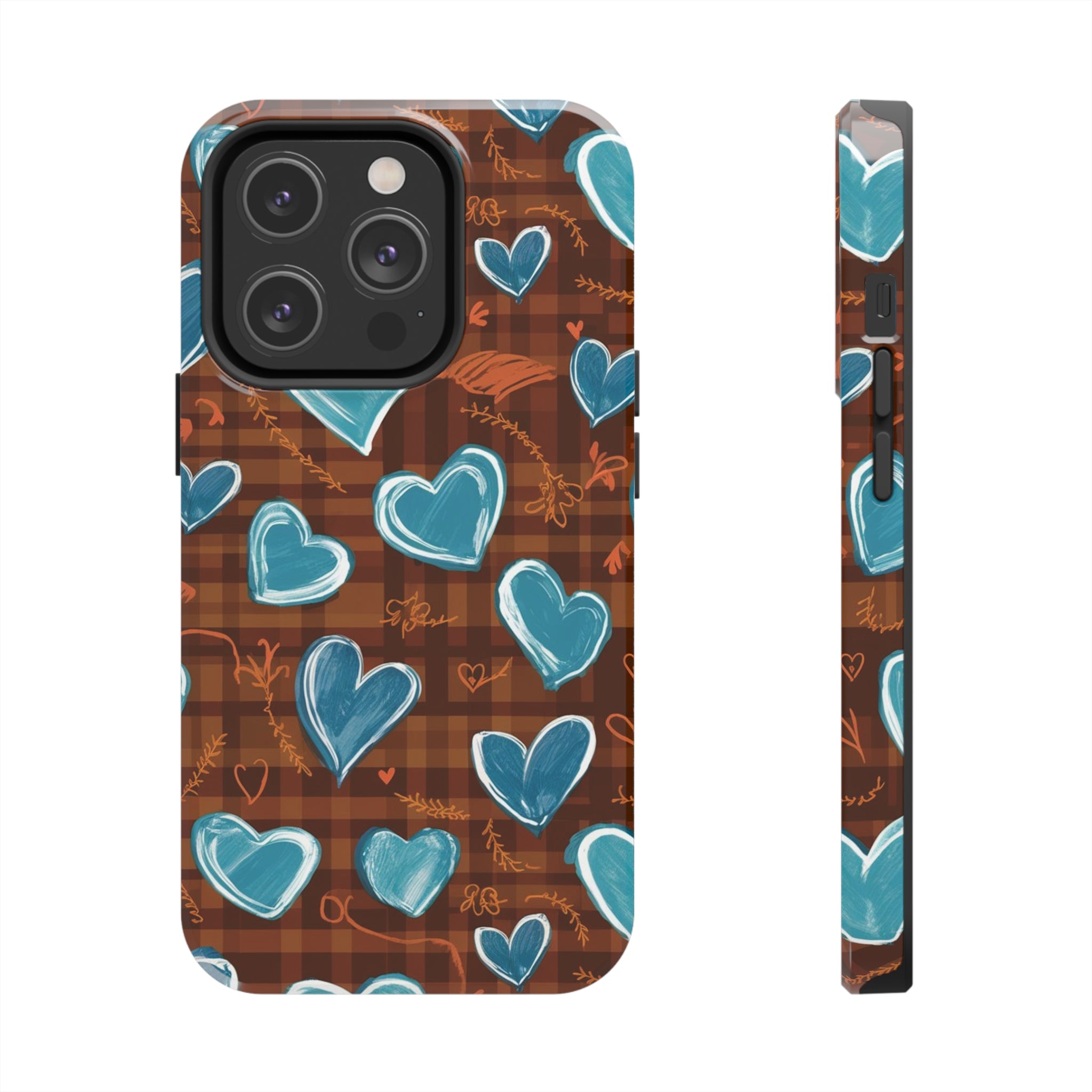 Plaid Blues - Tough Phone Cases