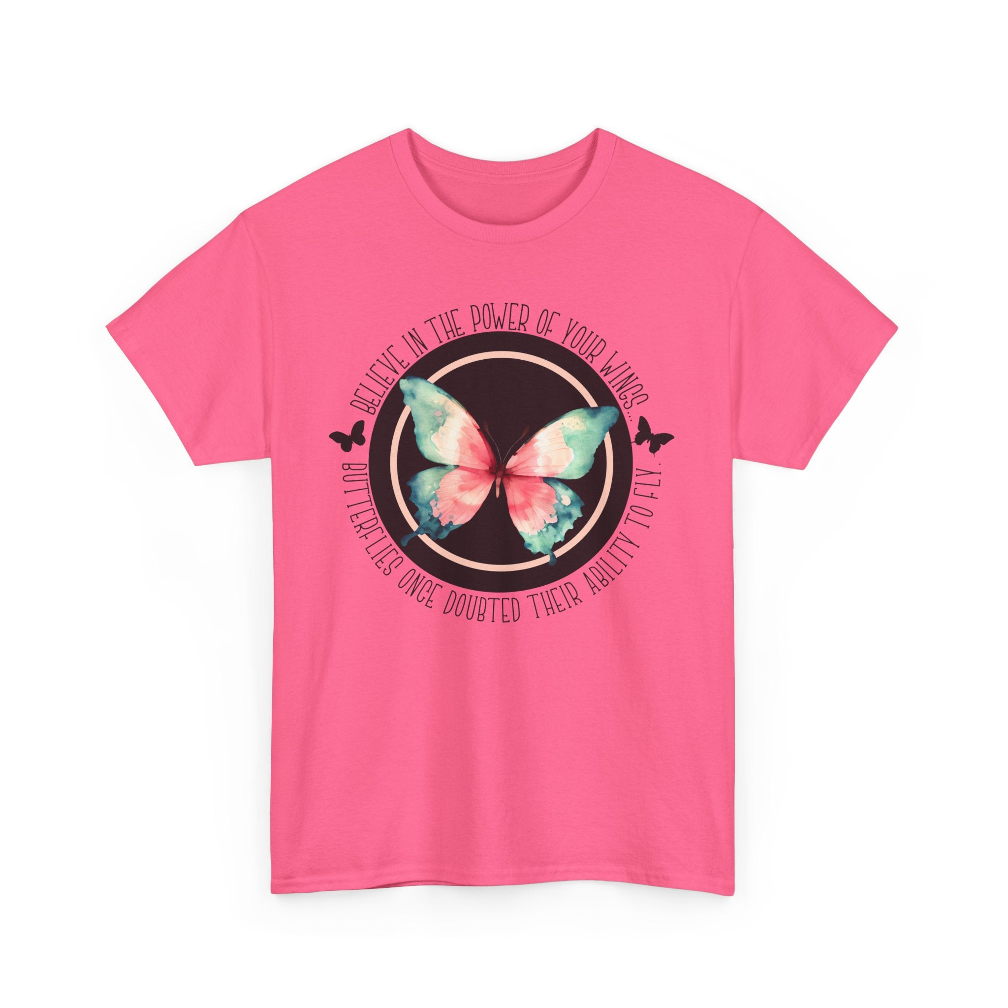 Believe in the Butterfly - Unisex Heavy Cotton Tee - Spruced Roost