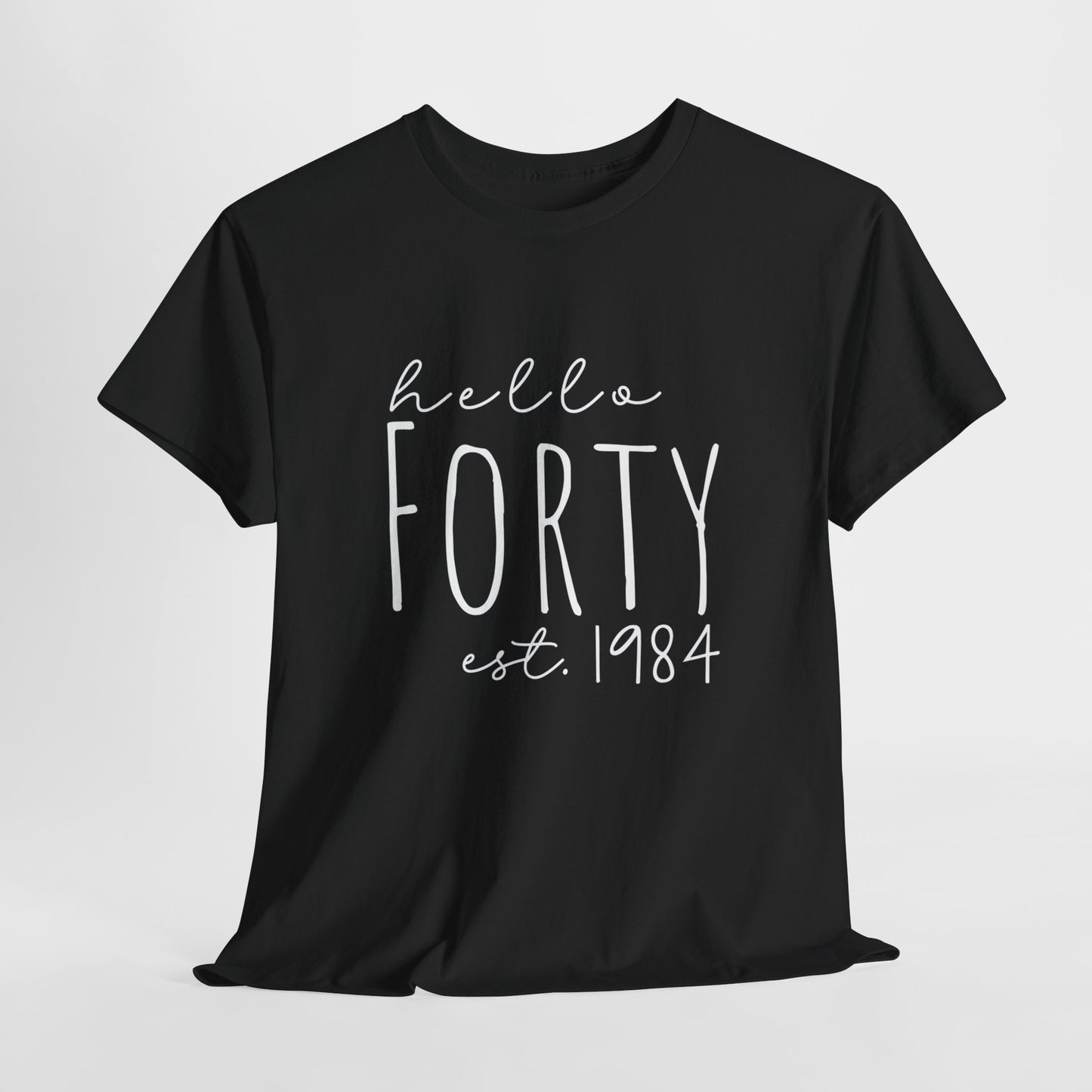 Forty Black & White Unisex Heavy Cotton Tee