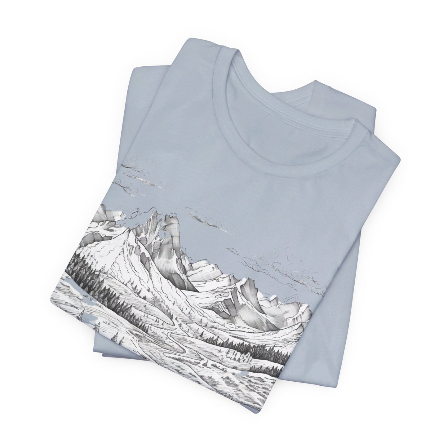 Chugach Valley Alaskan Wilderness - Unisex Jersey Short Sleeve Tee