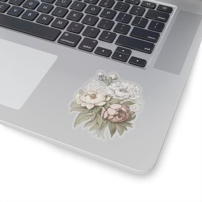 Peony Trio Kiss-Cut Stickers