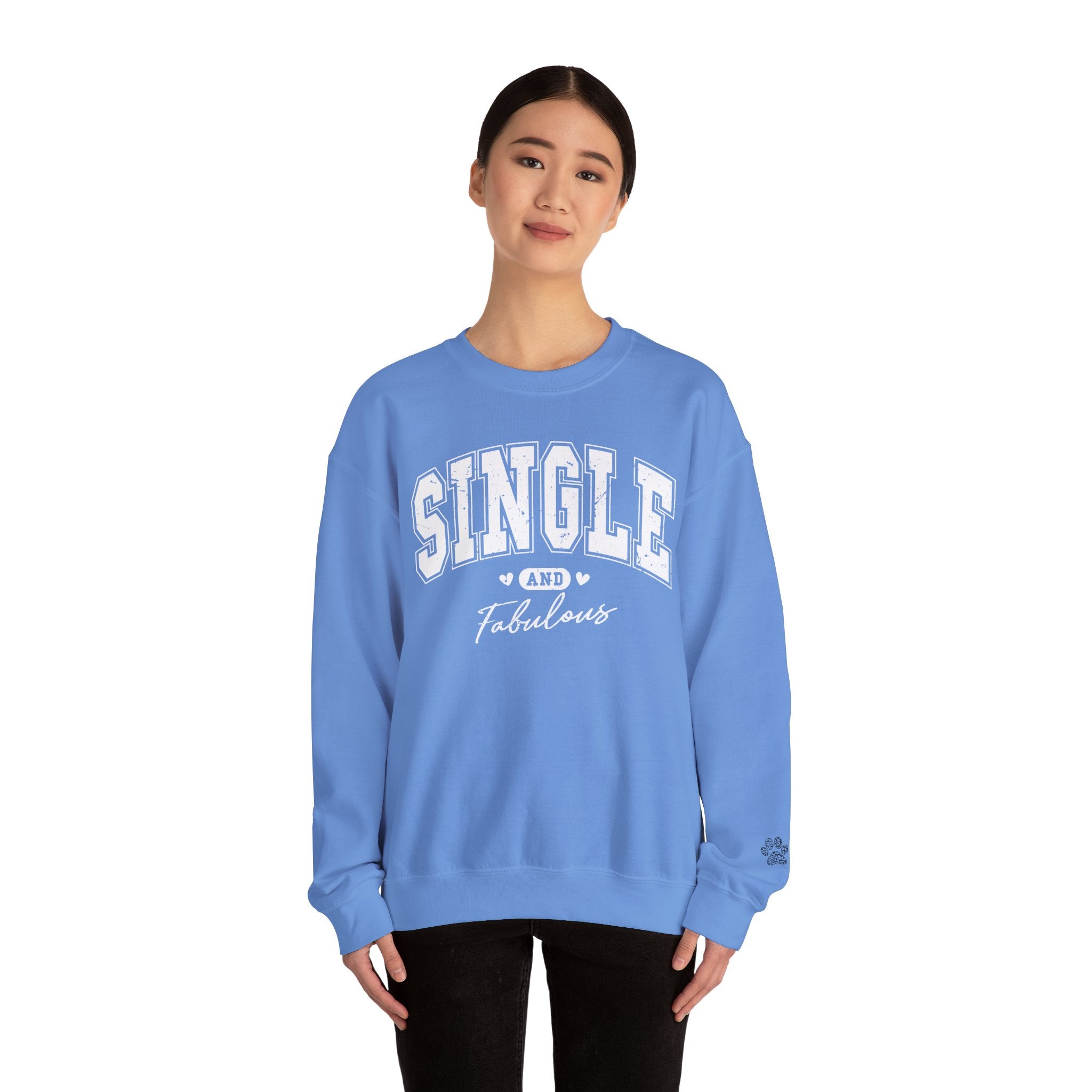 Single and Fabulous - Women's Heavy Blend™ Crewneck Sweatshirt