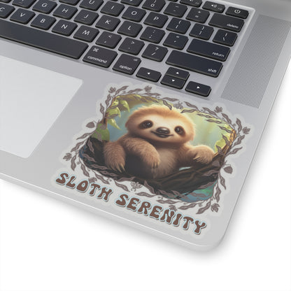 Sloth Serenity Kiss-Cut Stickers