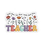 Teacher Flowers Students Kiss-Cut Stickers