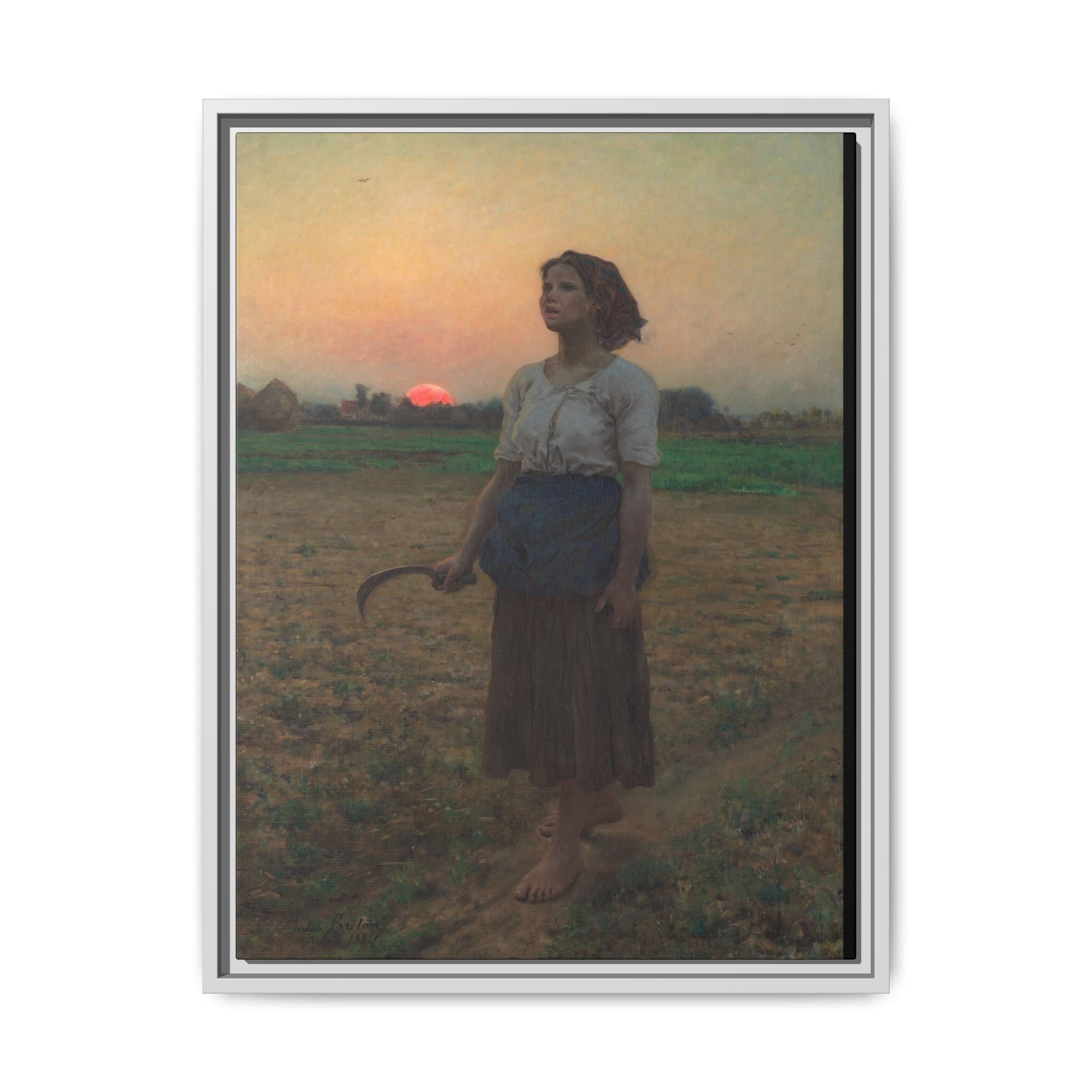 The song of the Lark 1886 - Jules Breton - Matte Canvas, Print (Multi-color)