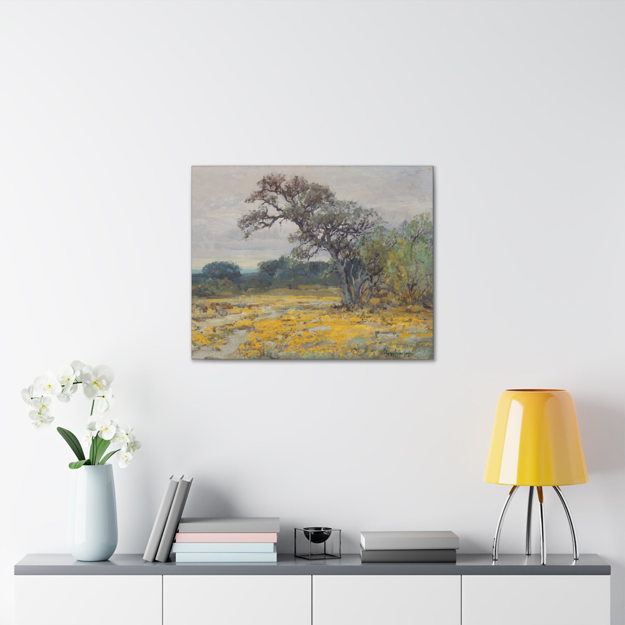 Coreopsis, Texas, 1919 - Julian Onderdonk -  Canvas Gallery Wraps - Spruced Roost