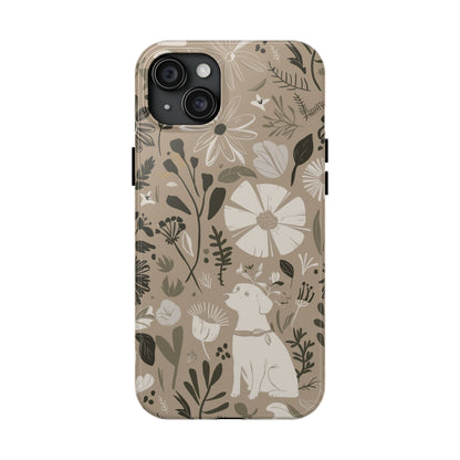 Natural Flower Dog - Tough Case for iPhone 14, 15, 16