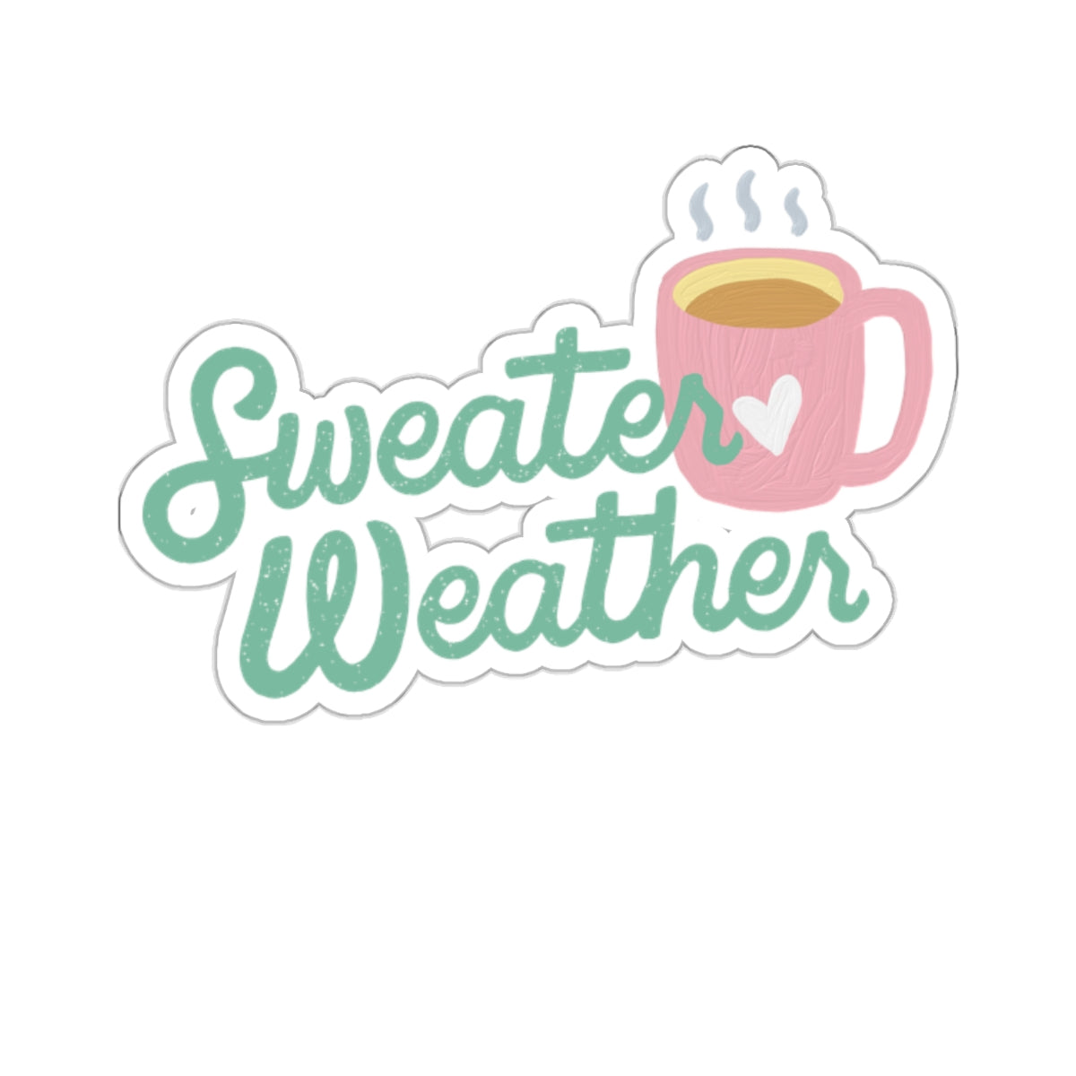 Sweater Weather Kiss-Cut Stickers