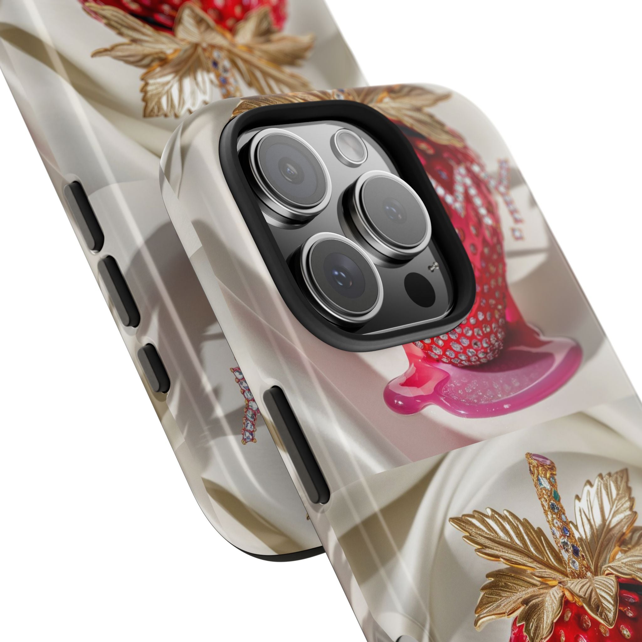 Strawberry Yummy - Tough Case for iPhone 14, 15, 16 - Spruced Roost