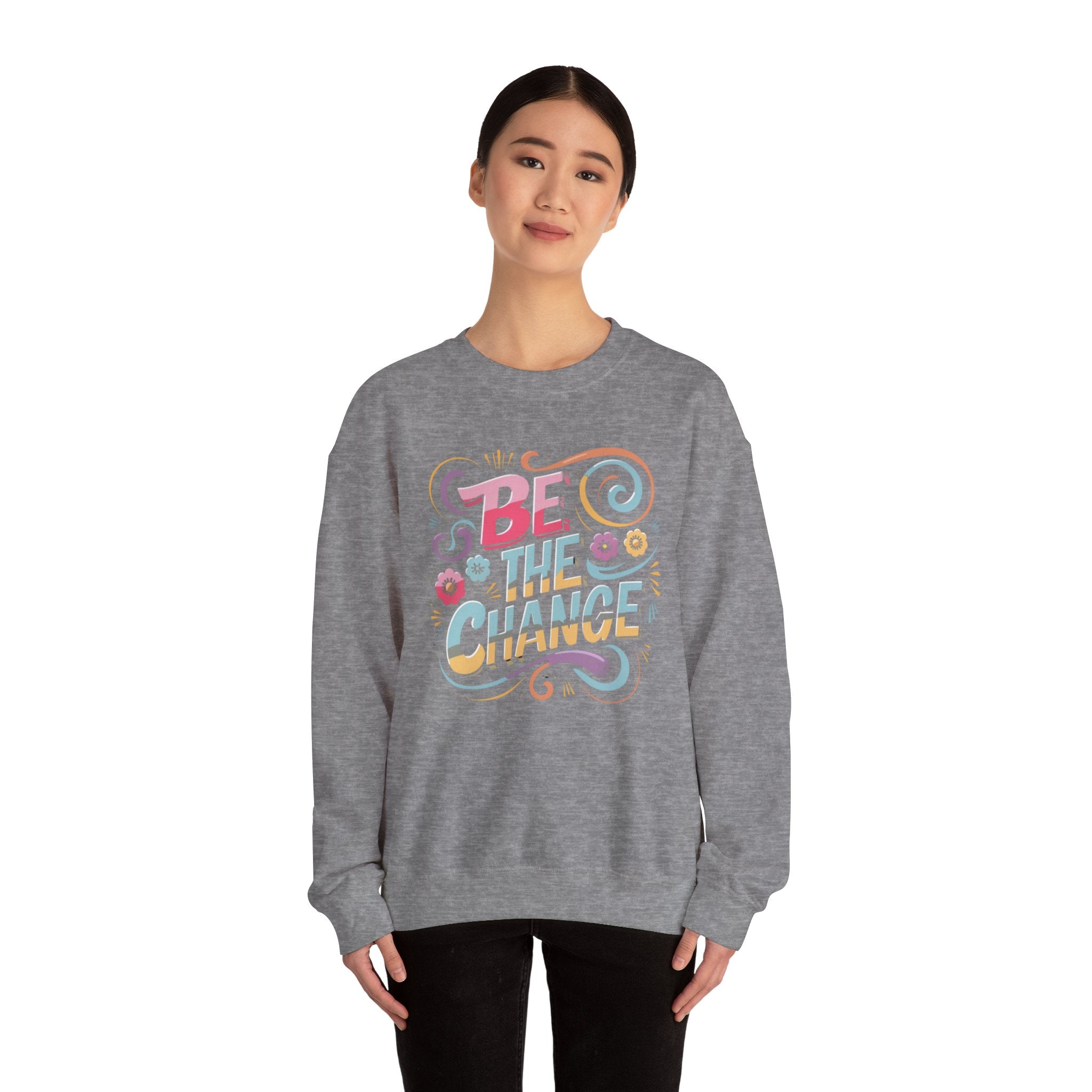 Be the Change - Unisex Heavy Blend™ Crewneck Sweatshirt - Spruced Roost