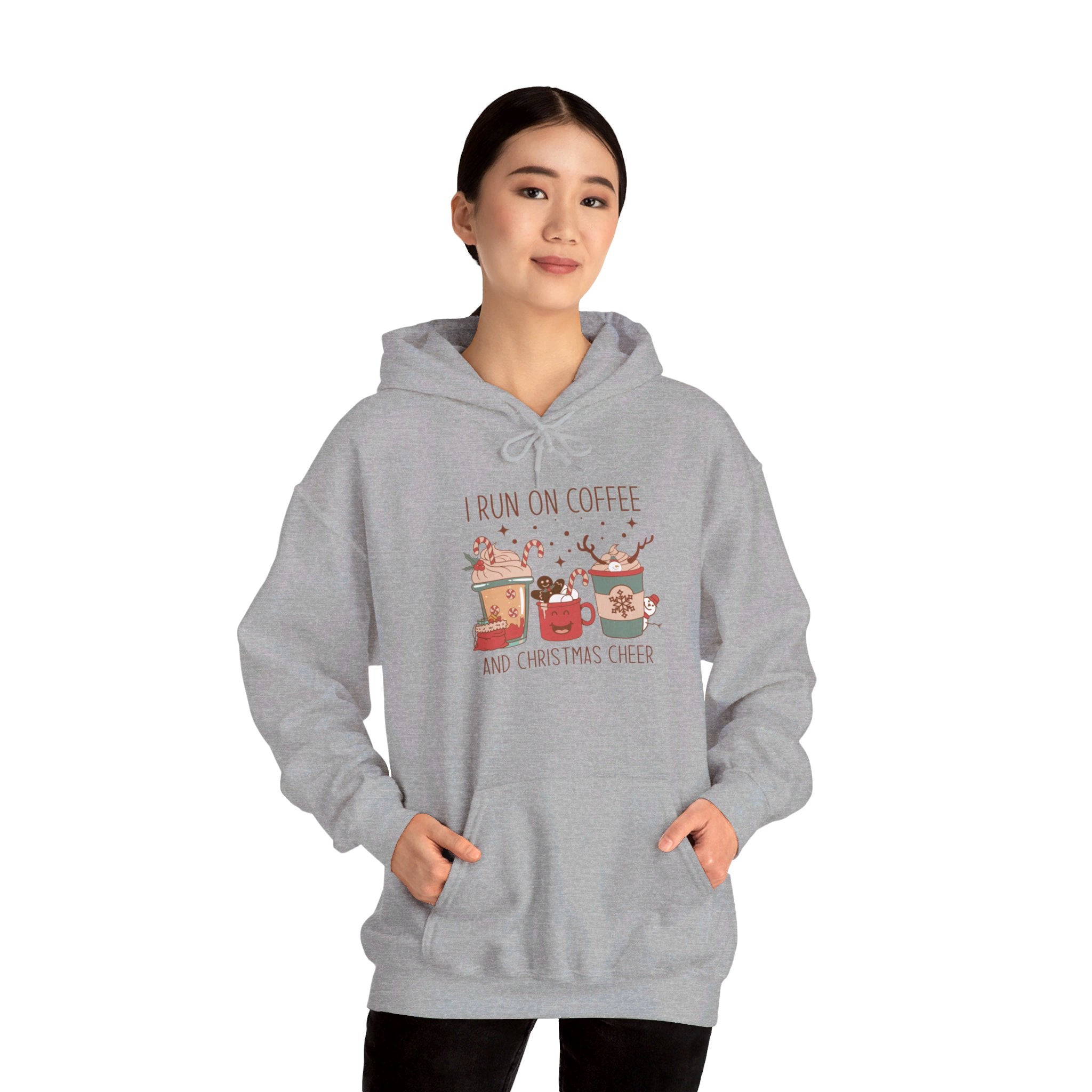I run on Coffee - Unisex Heavy Blend™ Hooded Sweatshirt - Spruced Roost