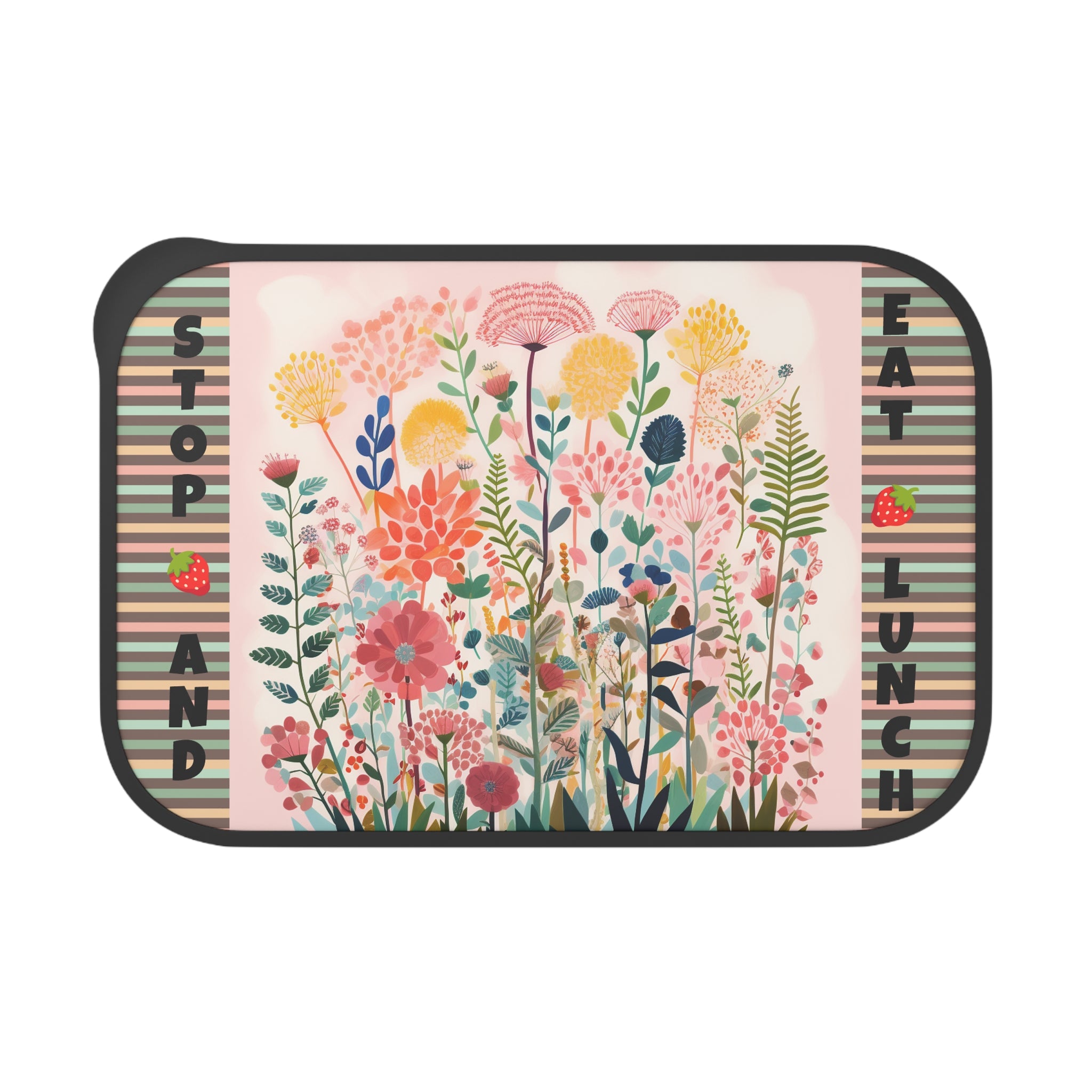Stop and Eat PLA Bento Box with Band and Utensils