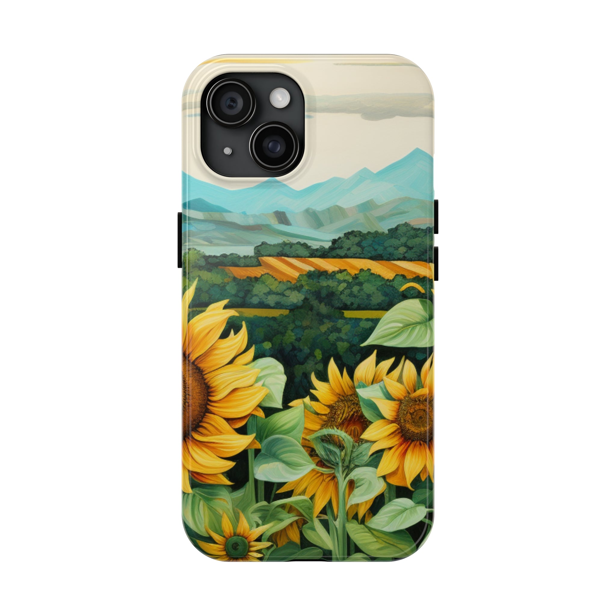 Mountain View Sunflowers  - Tough Phone Cases