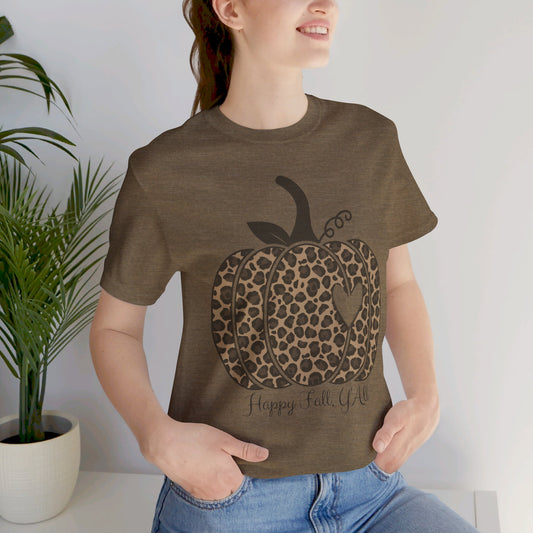 Happy Fall Ya'all Unisex Jersey Short Sleeve Tee