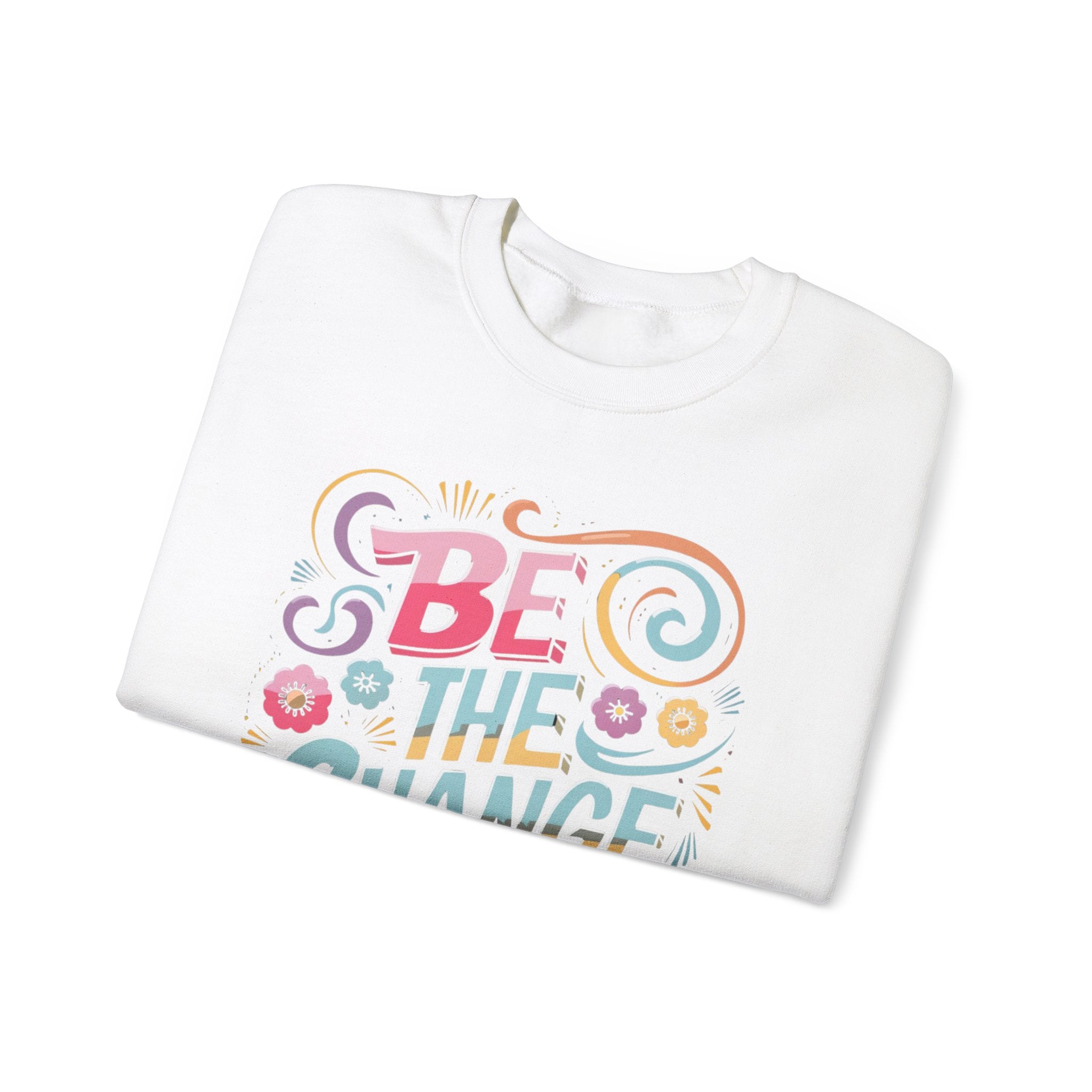 Be the Change - Unisex Heavy Blend™ Crewneck Sweatshirt - Spruced Roost