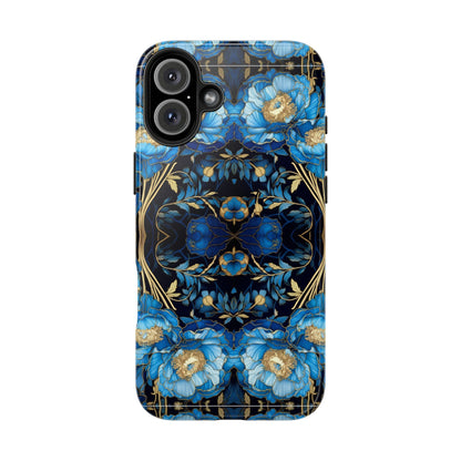 Blue Peony - Tough Case for iPhone 14, 15, 16