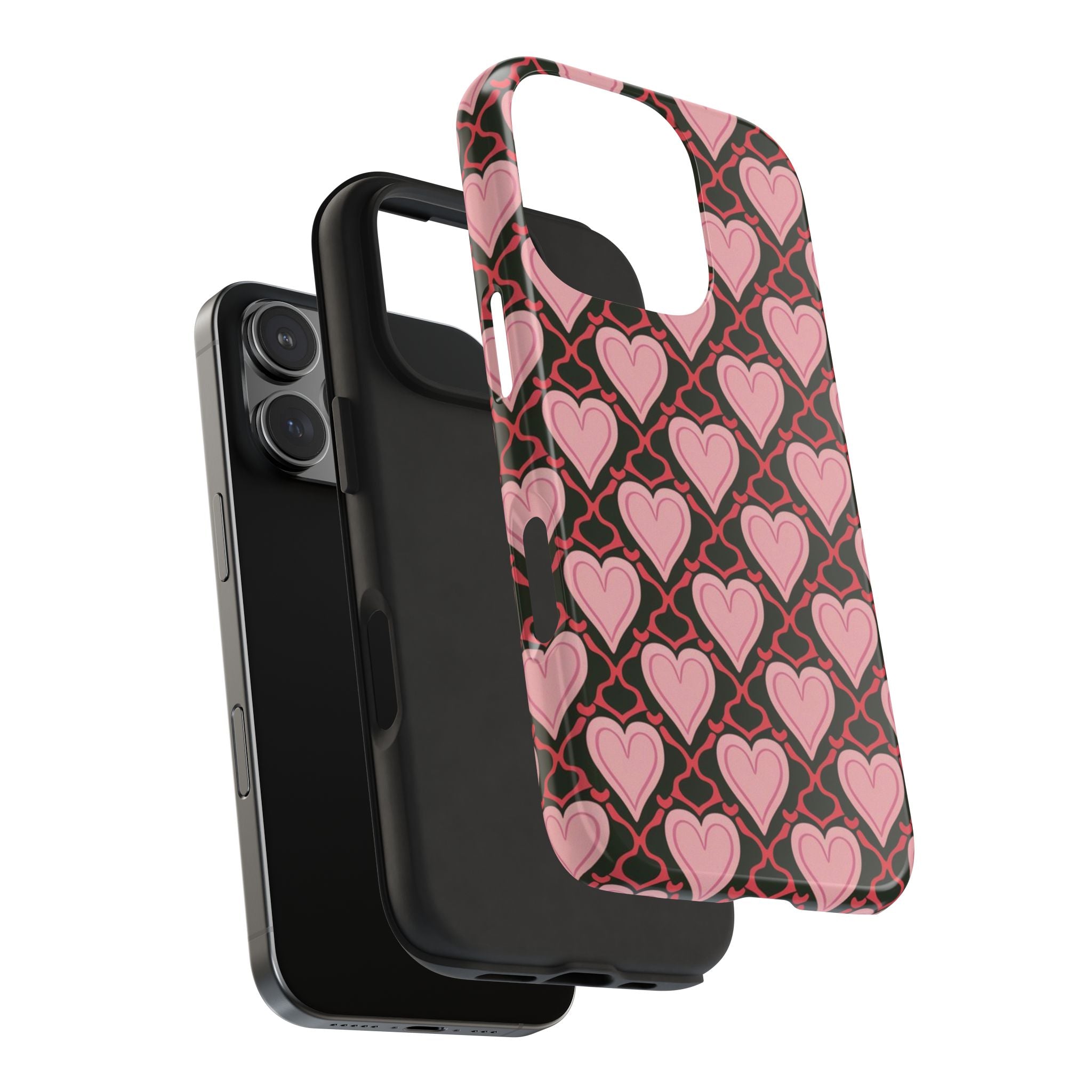 Trellis Hearted - Tough Case for iPhone 14, 15, 16 - Spruced Roost