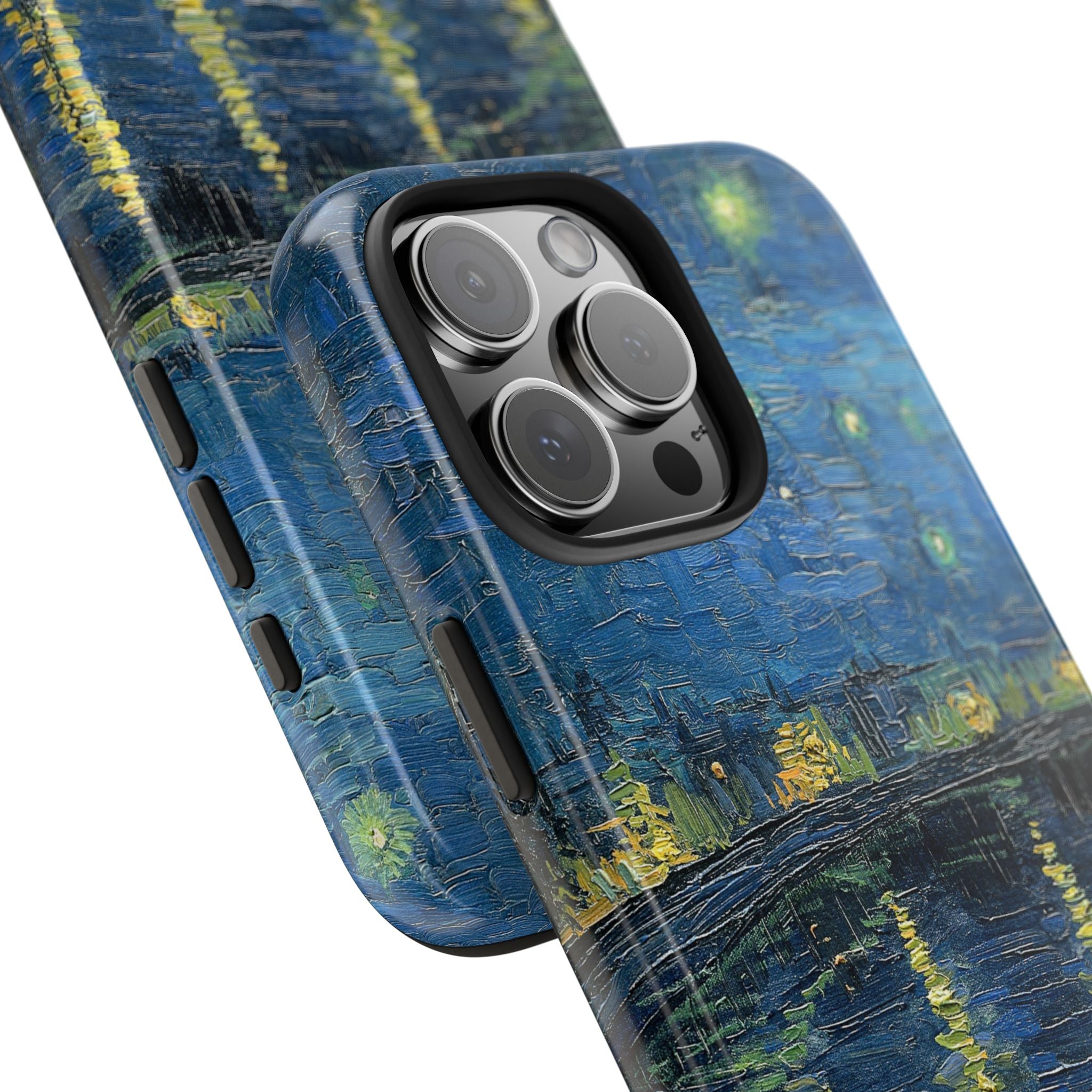 Starry Night Over the Rhone - Vincent Van Gogh - Tough Case for iPhone 14, 15, 16 - Spruced Roost