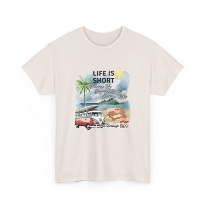 Life is Short - 1969 Unisex Heavy Cotton Tee