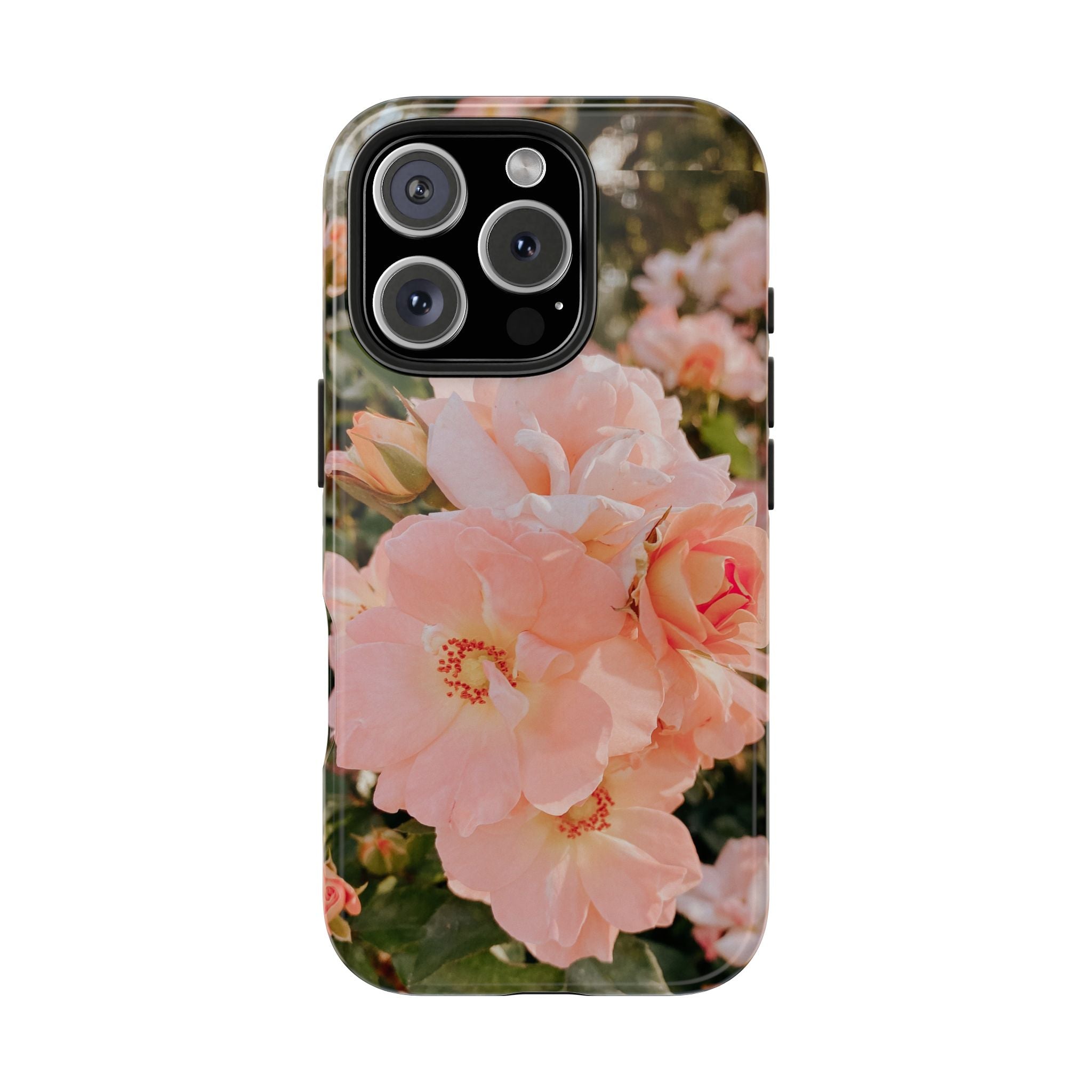 Blush Hollyhocks - Tough Case for iPhone 14, 15, 16