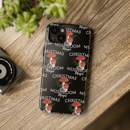 Merry Mushroom Christmas - Tough Case for iPhone 14, 15, 16