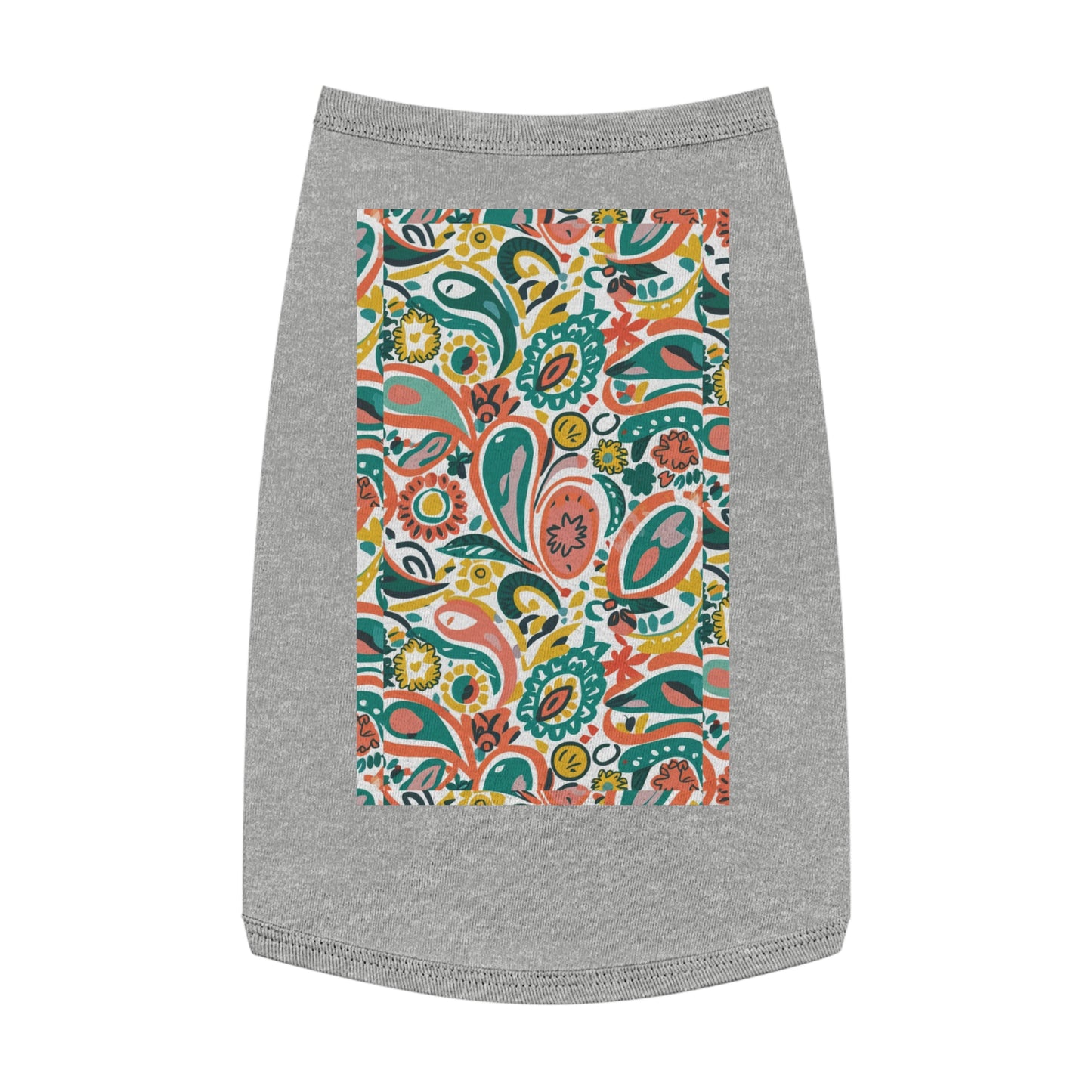 Paisley Persimmon - Pet Tank Top