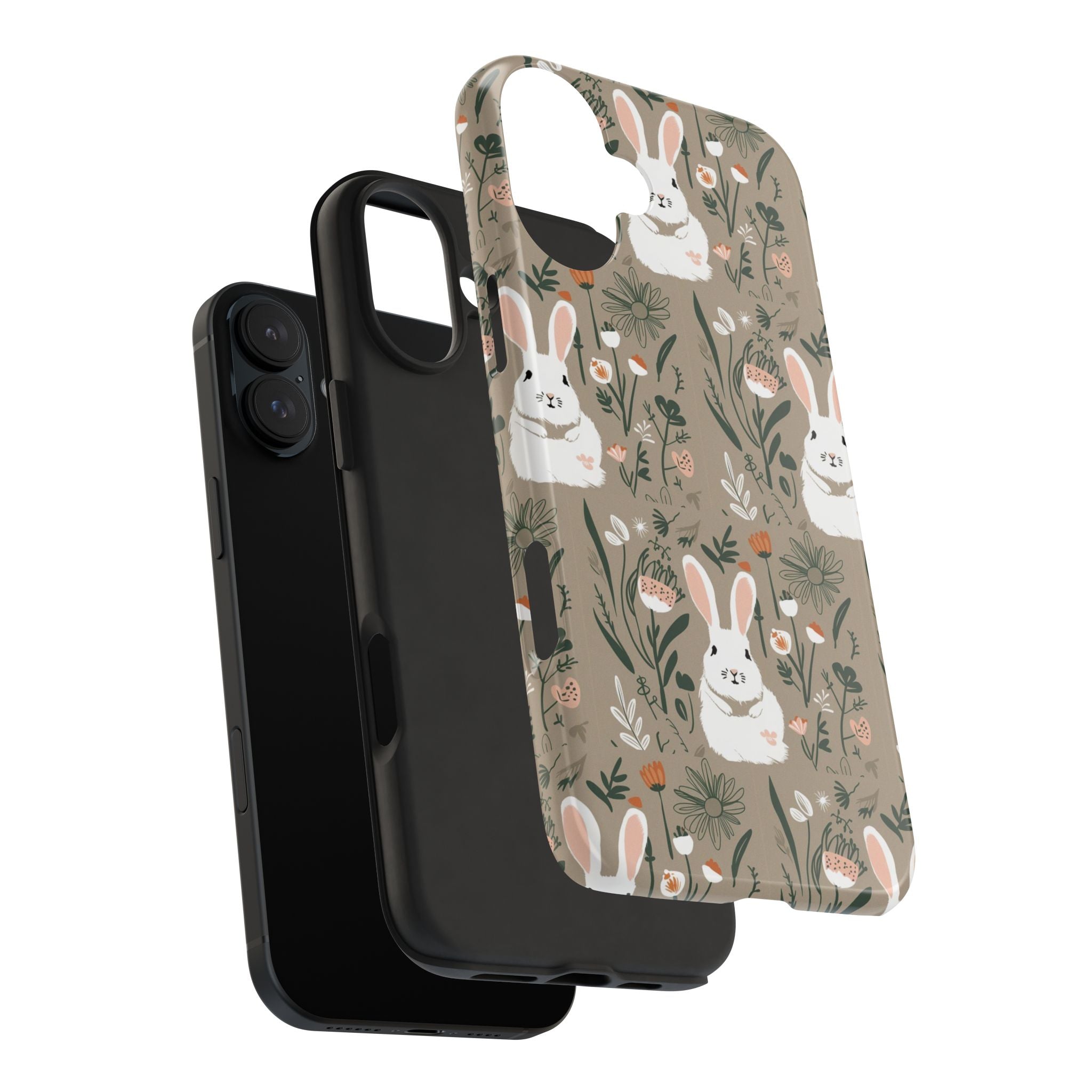 Felt Cotton Tails - Tough Case for iPhone 14, 15, 16 - Spruced Roost