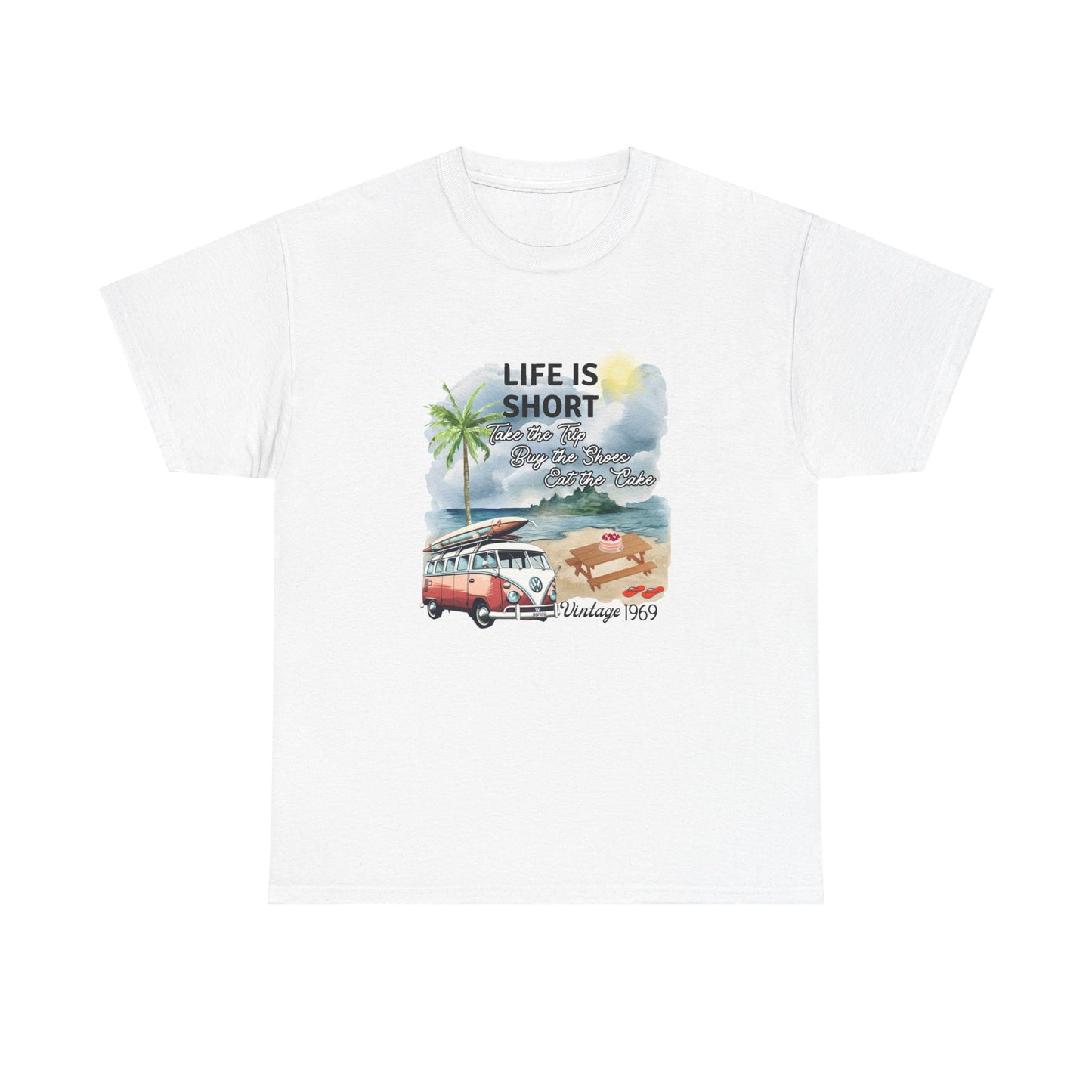 Life is Short - 1969 Unisex Heavy Cotton Tee