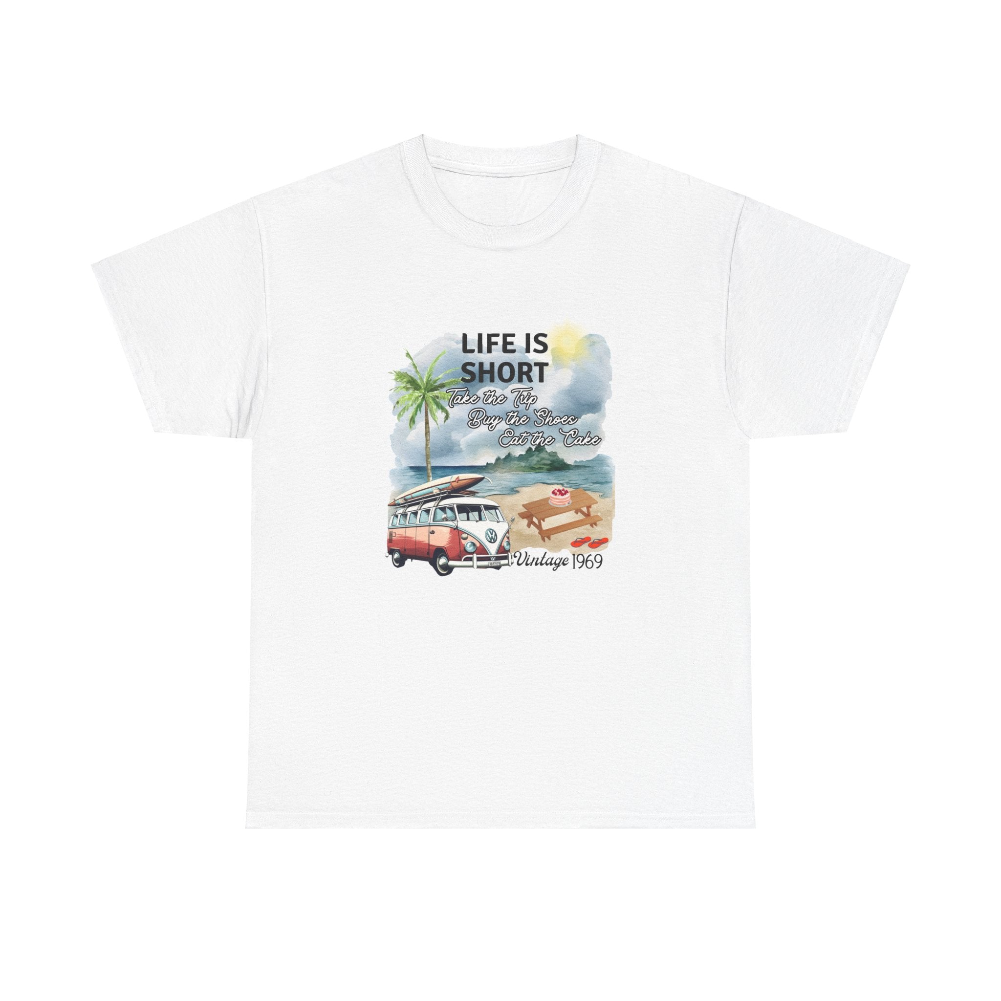 Life is Short - 1969 Unisex Heavy Cotton Tee