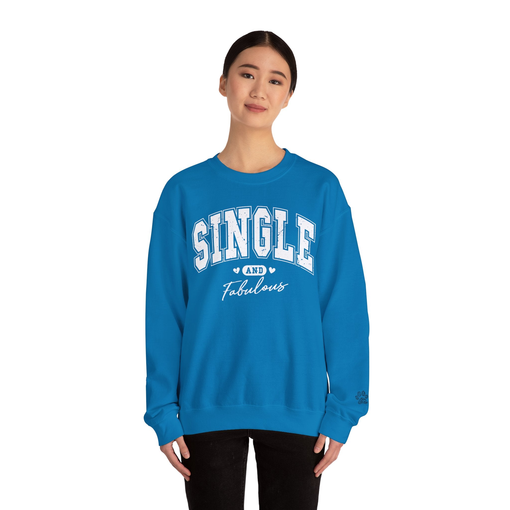 Single and Fabulous - Women's Heavy Blend™ Crewneck Sweatshirt