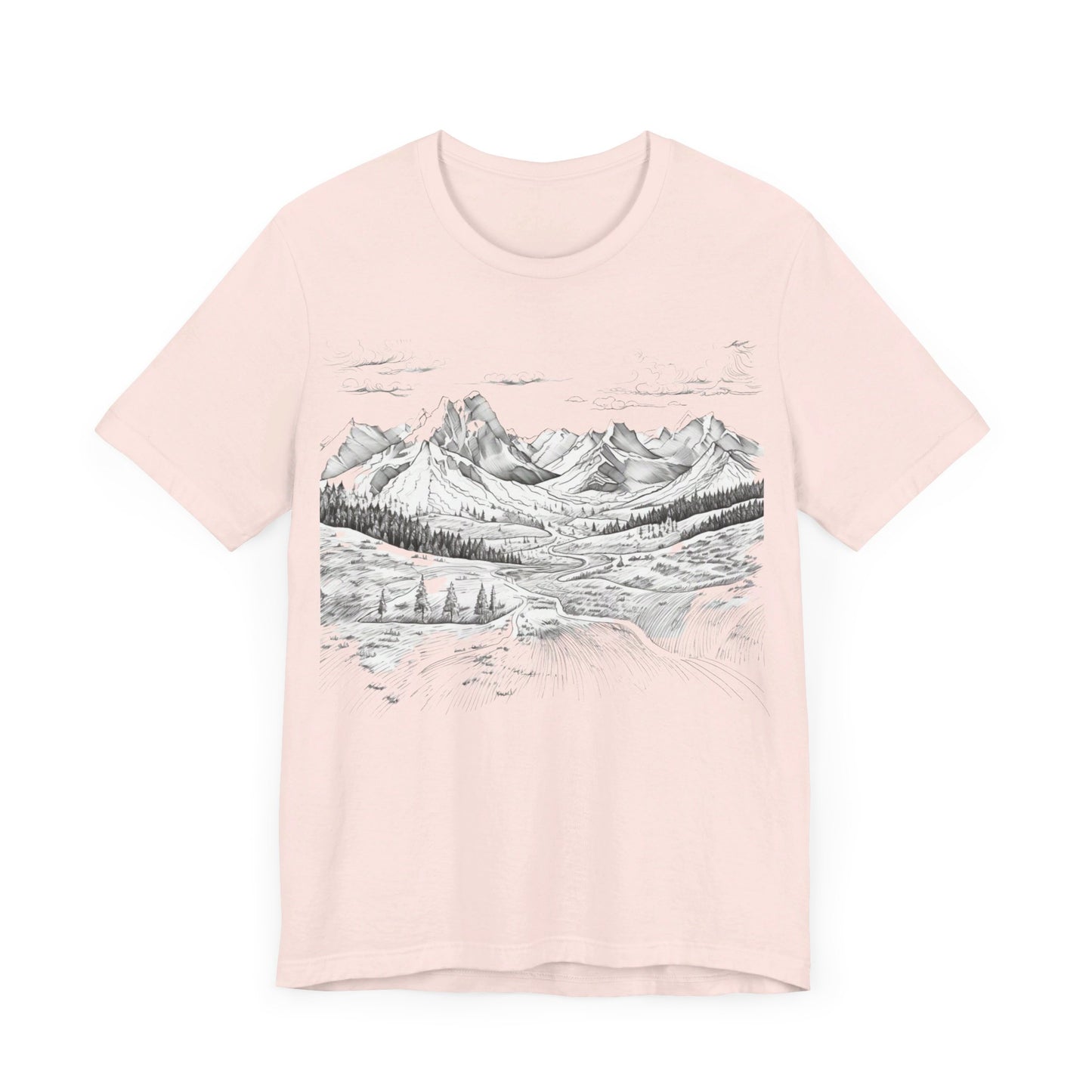 Chugach Valley Alaskan Wilderness - Unisex Jersey Short Sleeve Tee